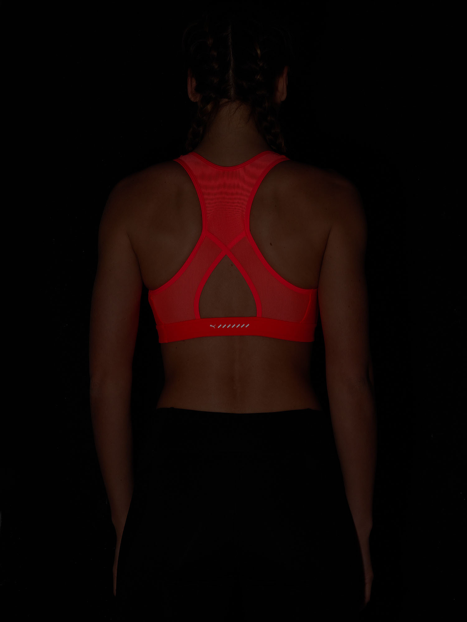 фото Топ бра спортивный puma 4 keeps run, красный