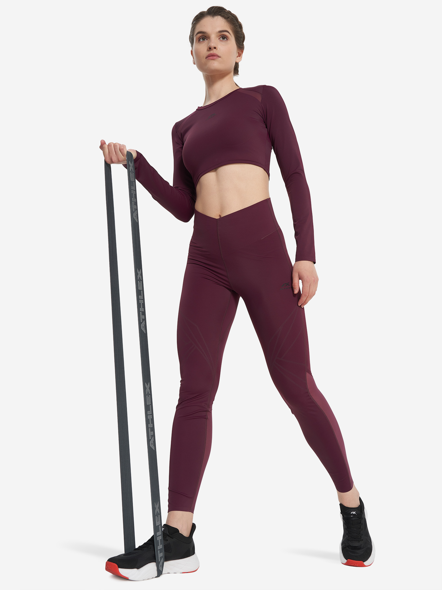 фото Лонгслив женский athlex, красный