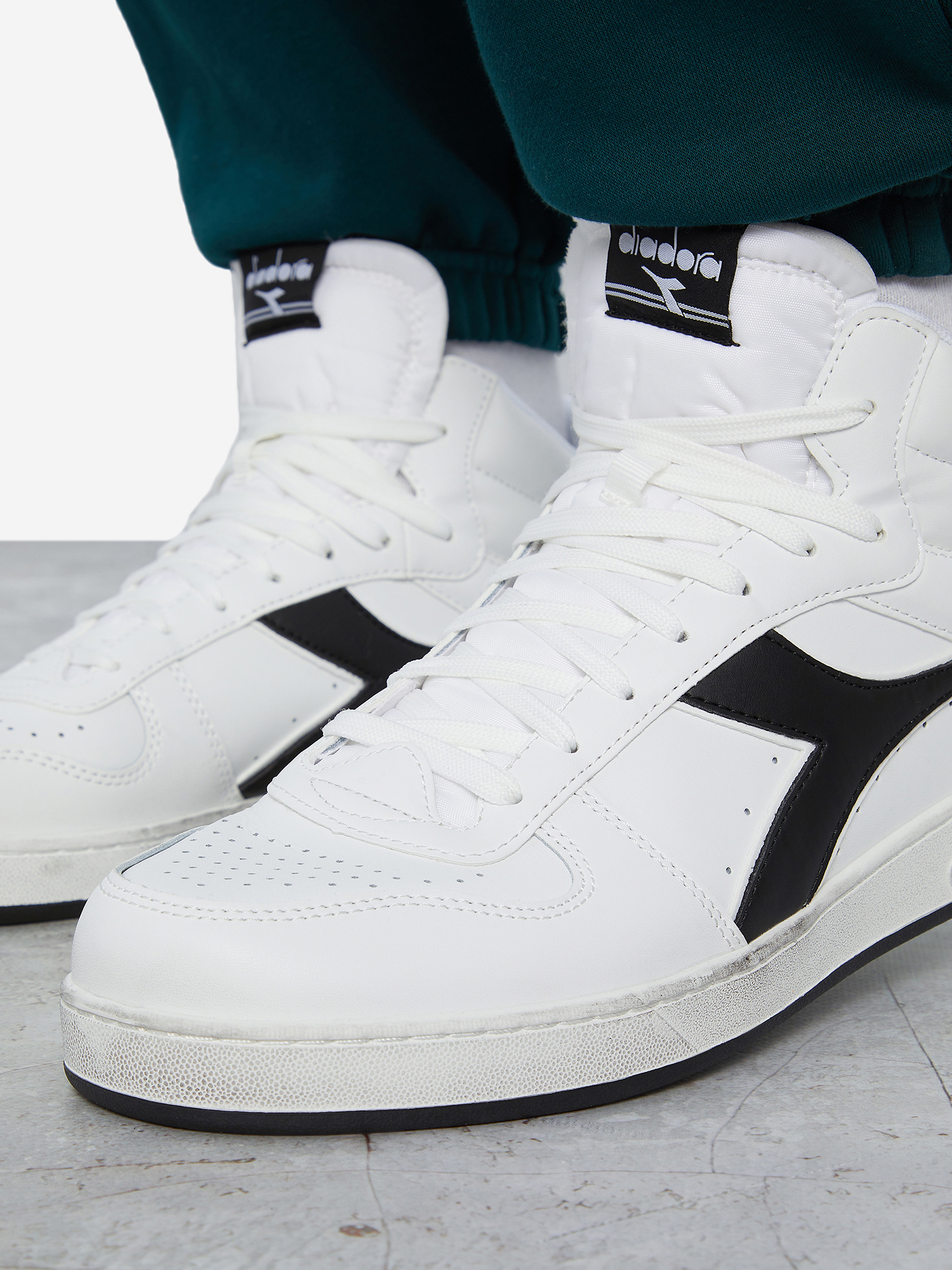 фото Кеды мужские diadora magic basket demi icona, белый