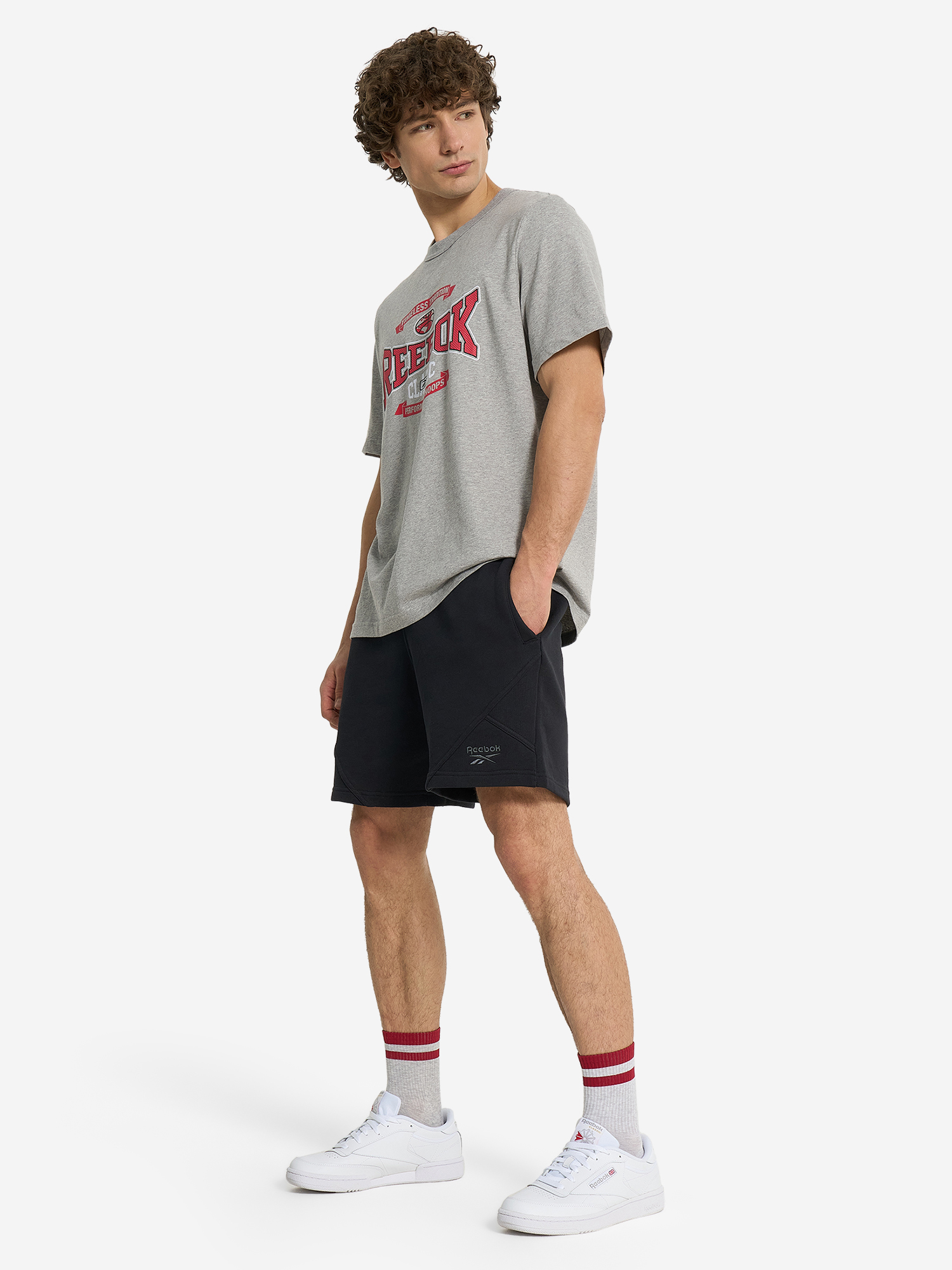 фото Шорты мужские reebok icon elements, черный