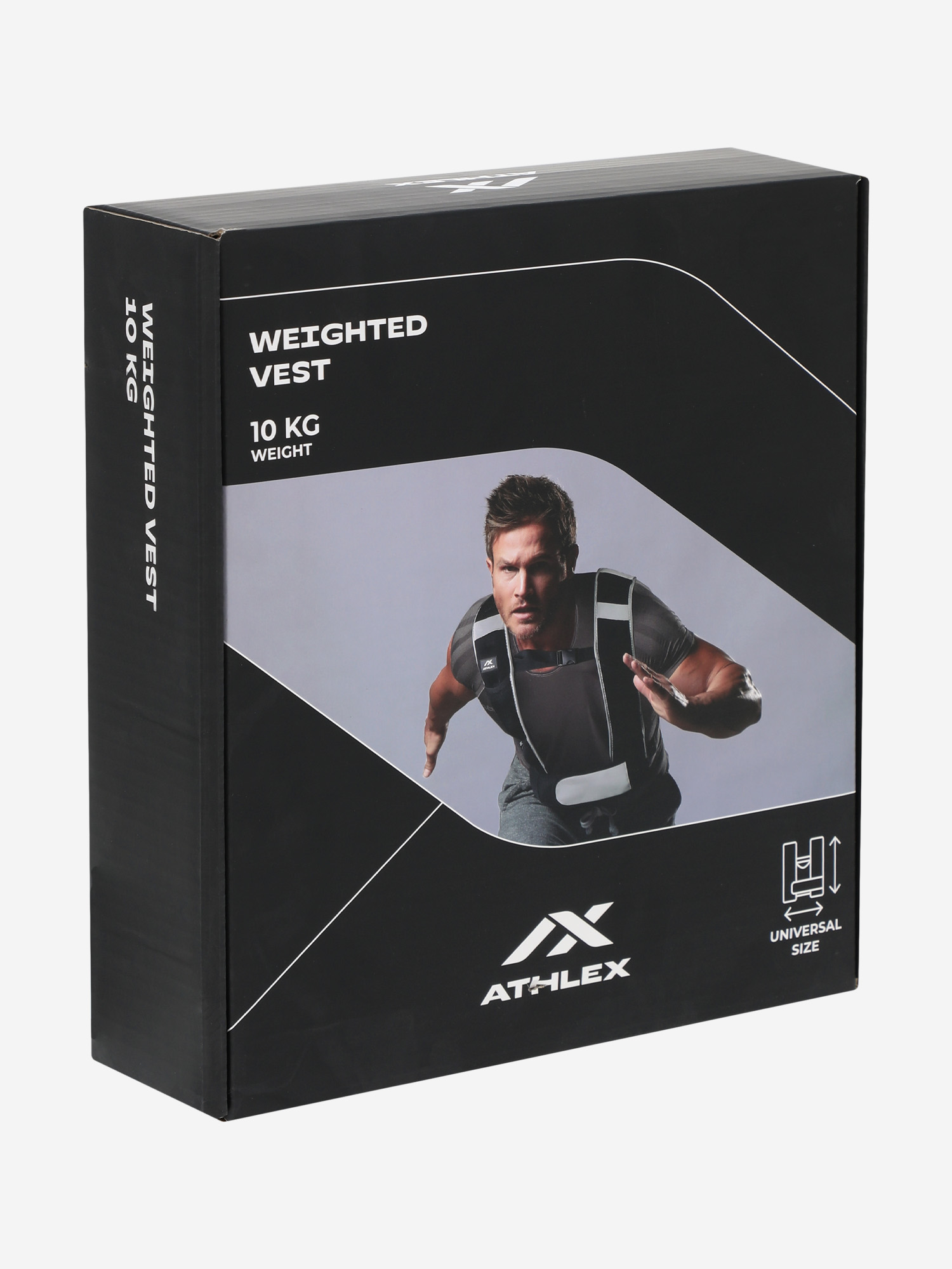 фото Жилет утяжеленный athlex, 10 кг, черный