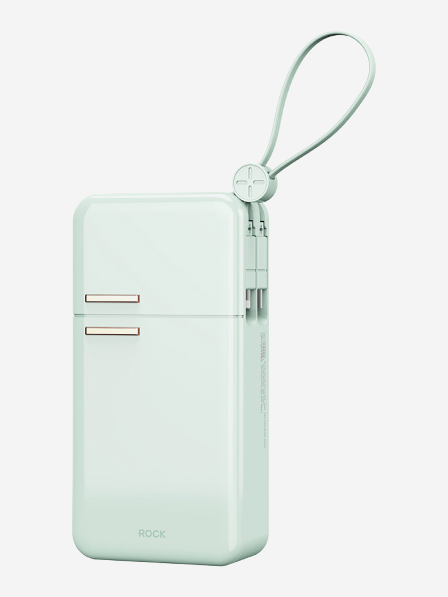 Внешний аккумулятор ROCK Y18 Fridge Series Fast Charging Power Bank with Cables зеленый, Зеленый
Внешний аккумулятор ROCK Y18 Fridge Series Fast Charging Power Bank with Cables зеленый, Зеленый