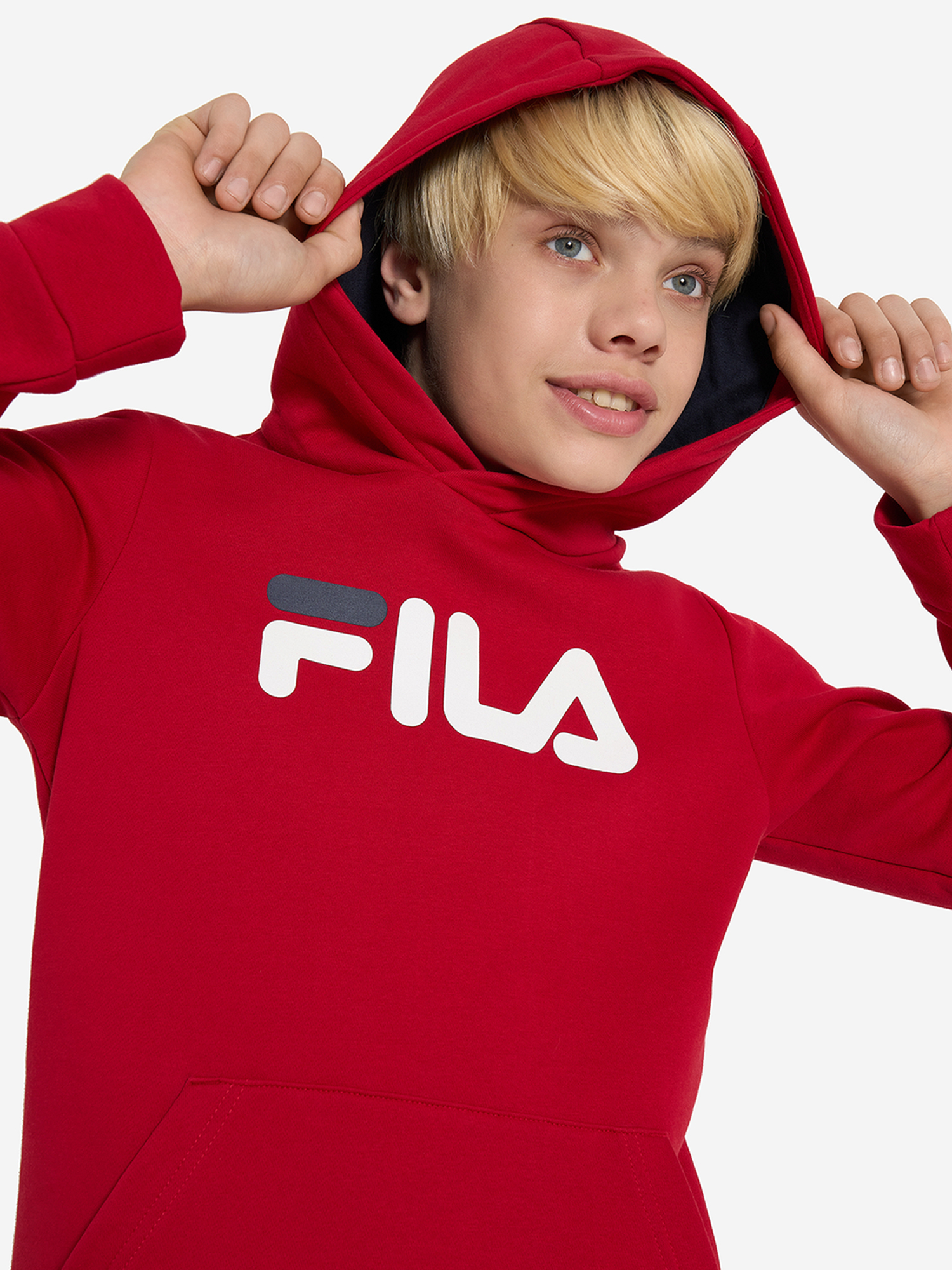 фото Худи для мальчиков fila, красный