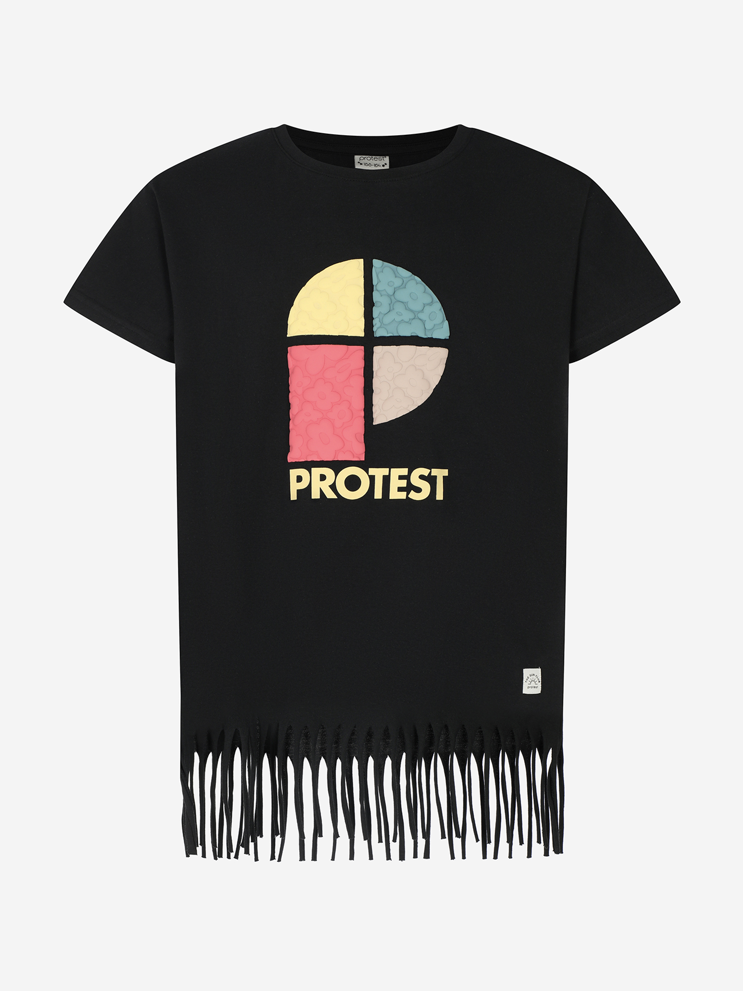 фото Футболка для девочек protest, черный
