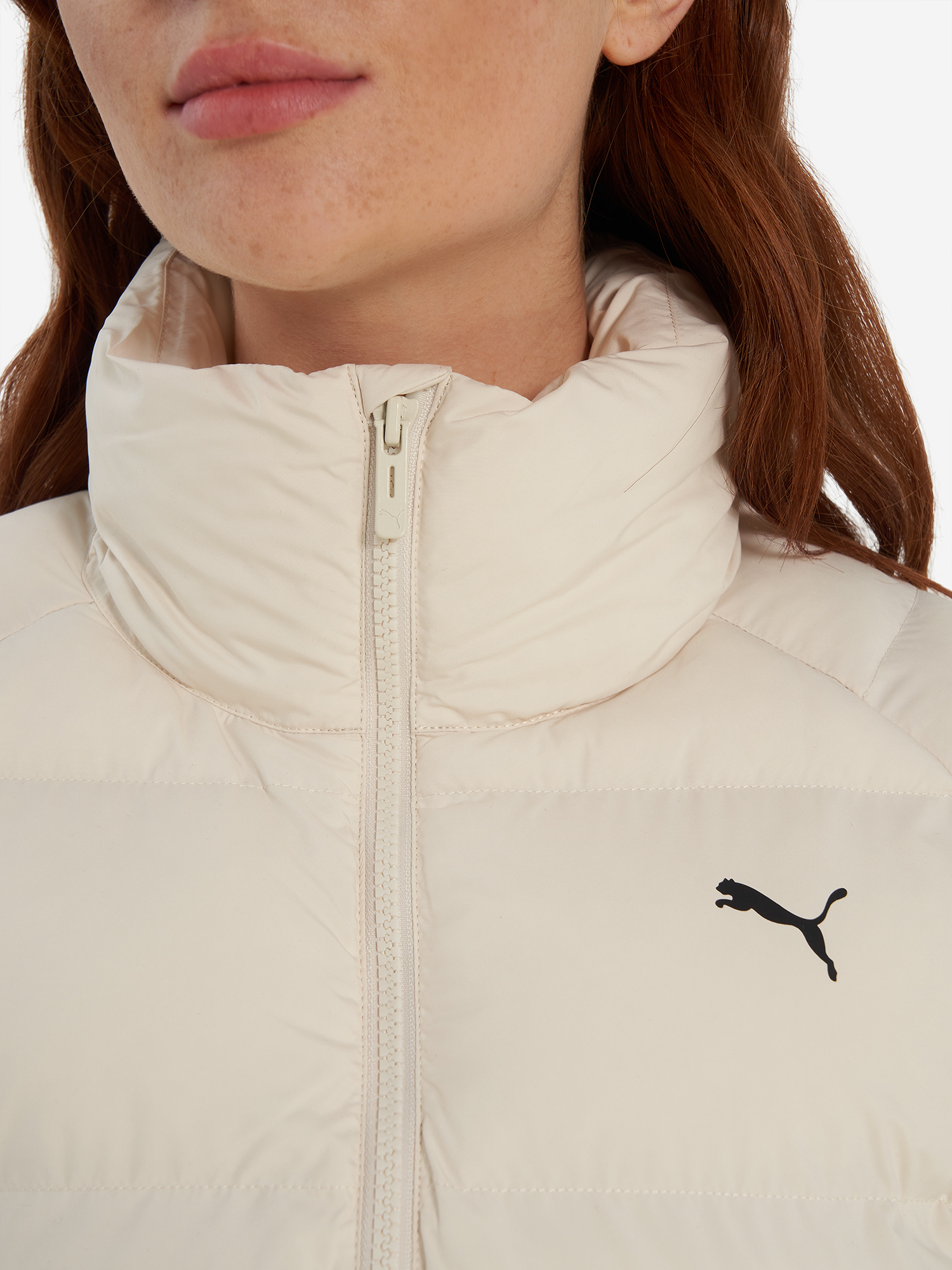 фото Пуховик женский puma, бежевый