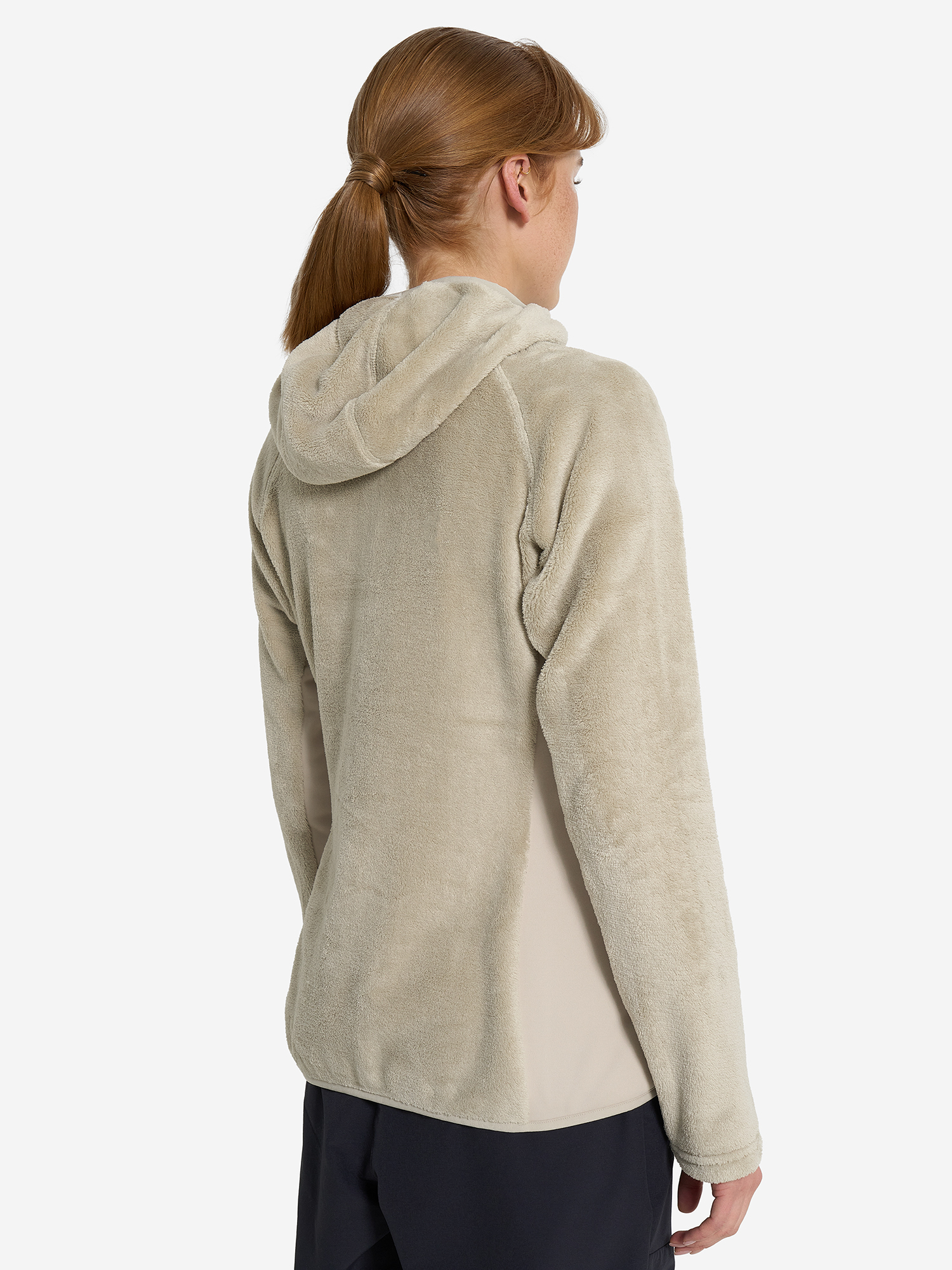 фото Толстовка женская jack wolfskin rotwand, бежевый