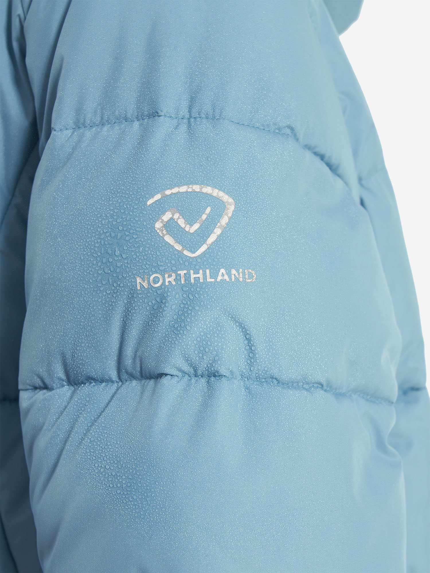 фото Пуховик женский northland, голубой