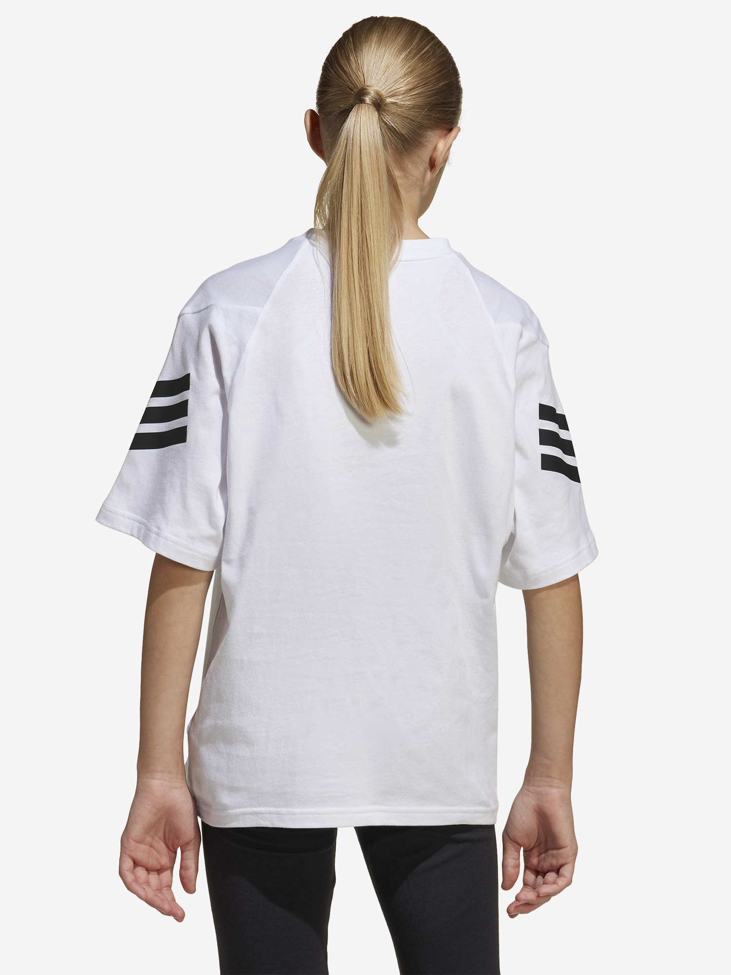 фото Футболка для девочек adidas, белый