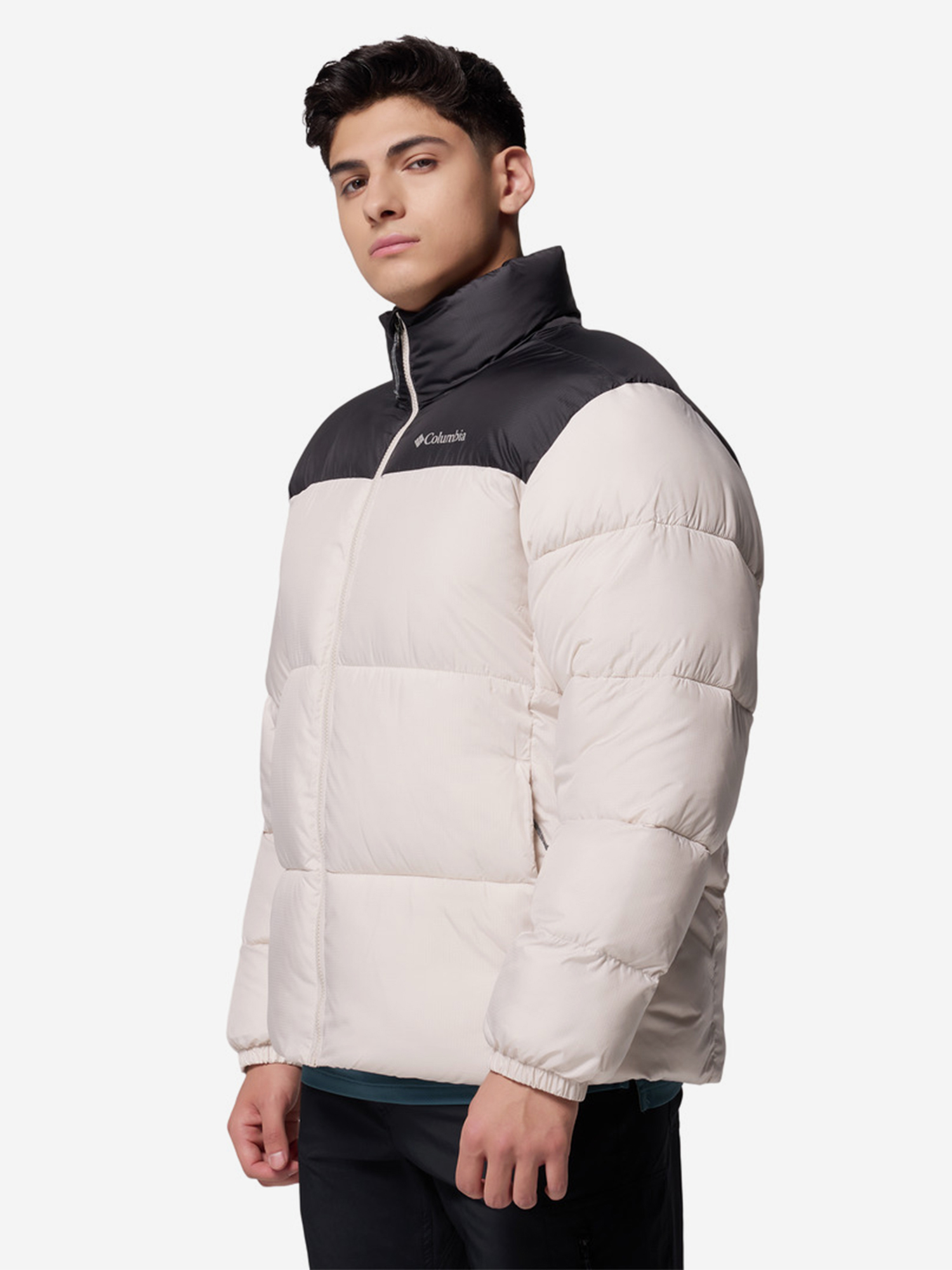 фото Пуховик мужской columbia puffect iii jacket, бежевый