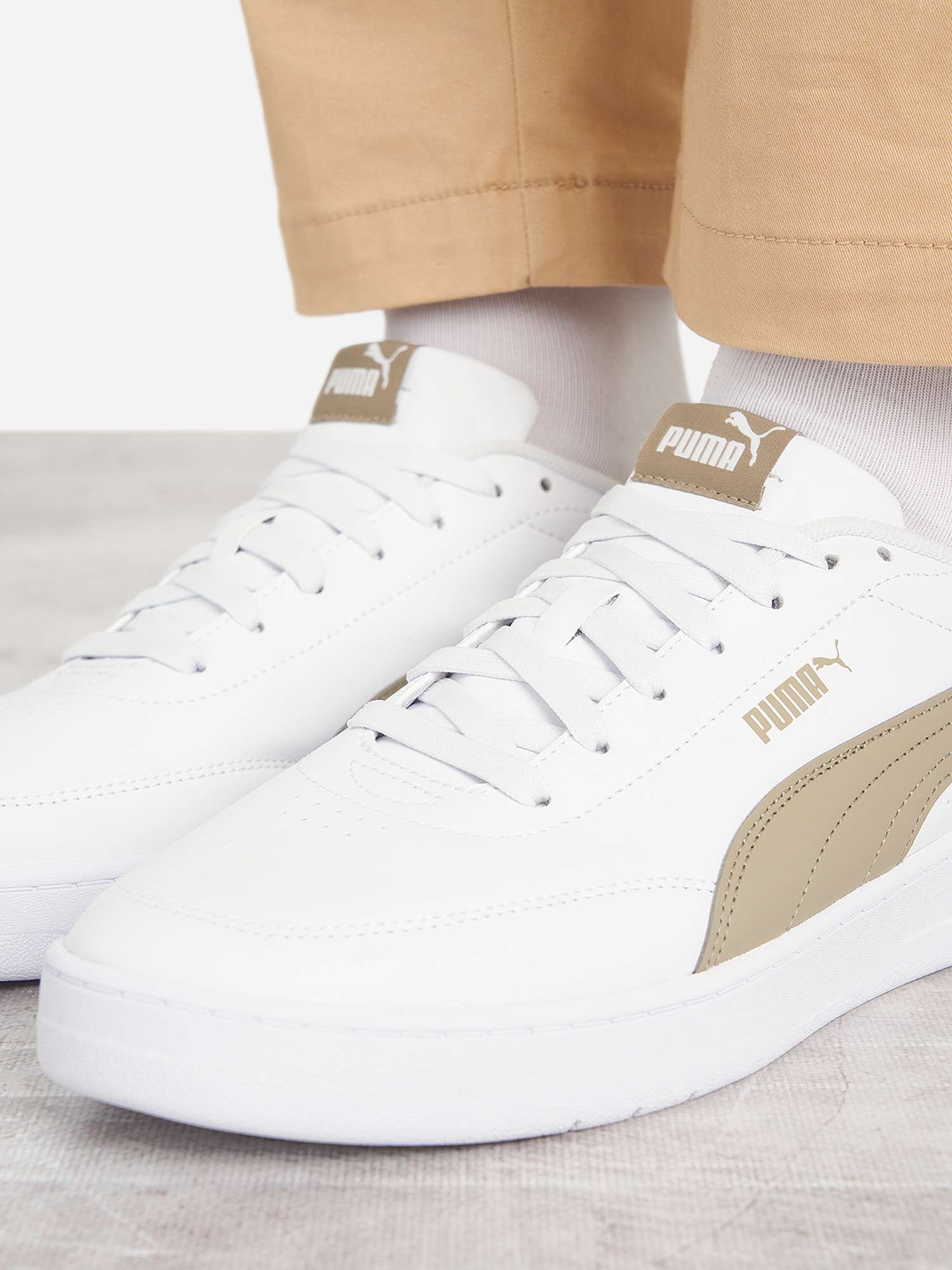 фото Кеды мужские puma court classic clean, белый