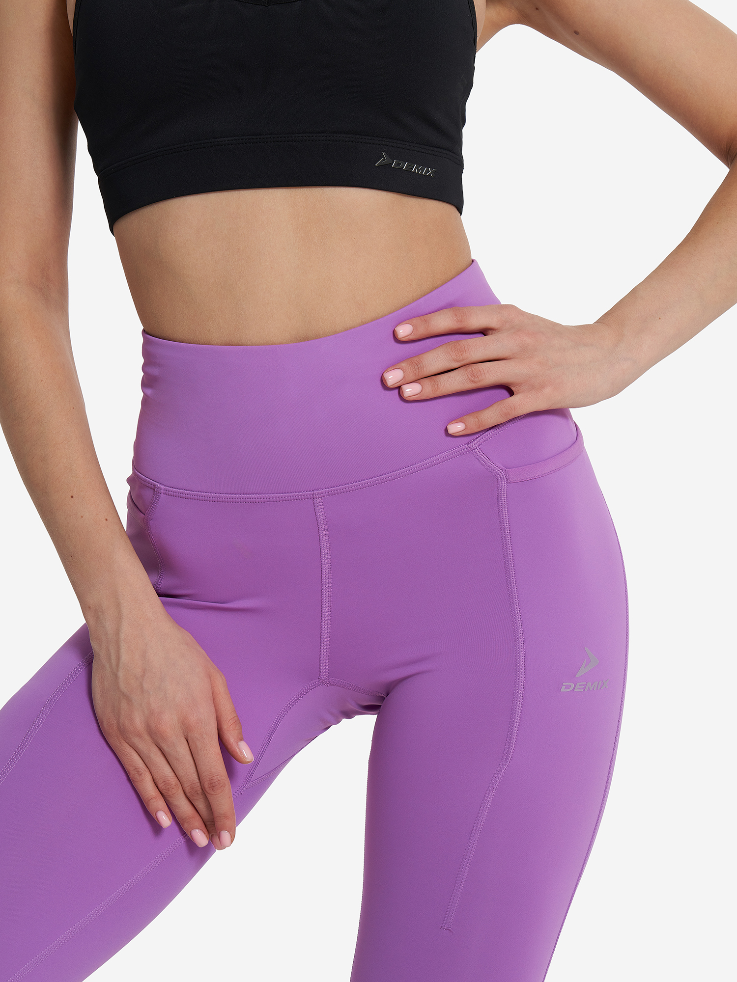 фото Легинсы женские demix activemove urban 7/8, фиолетовый