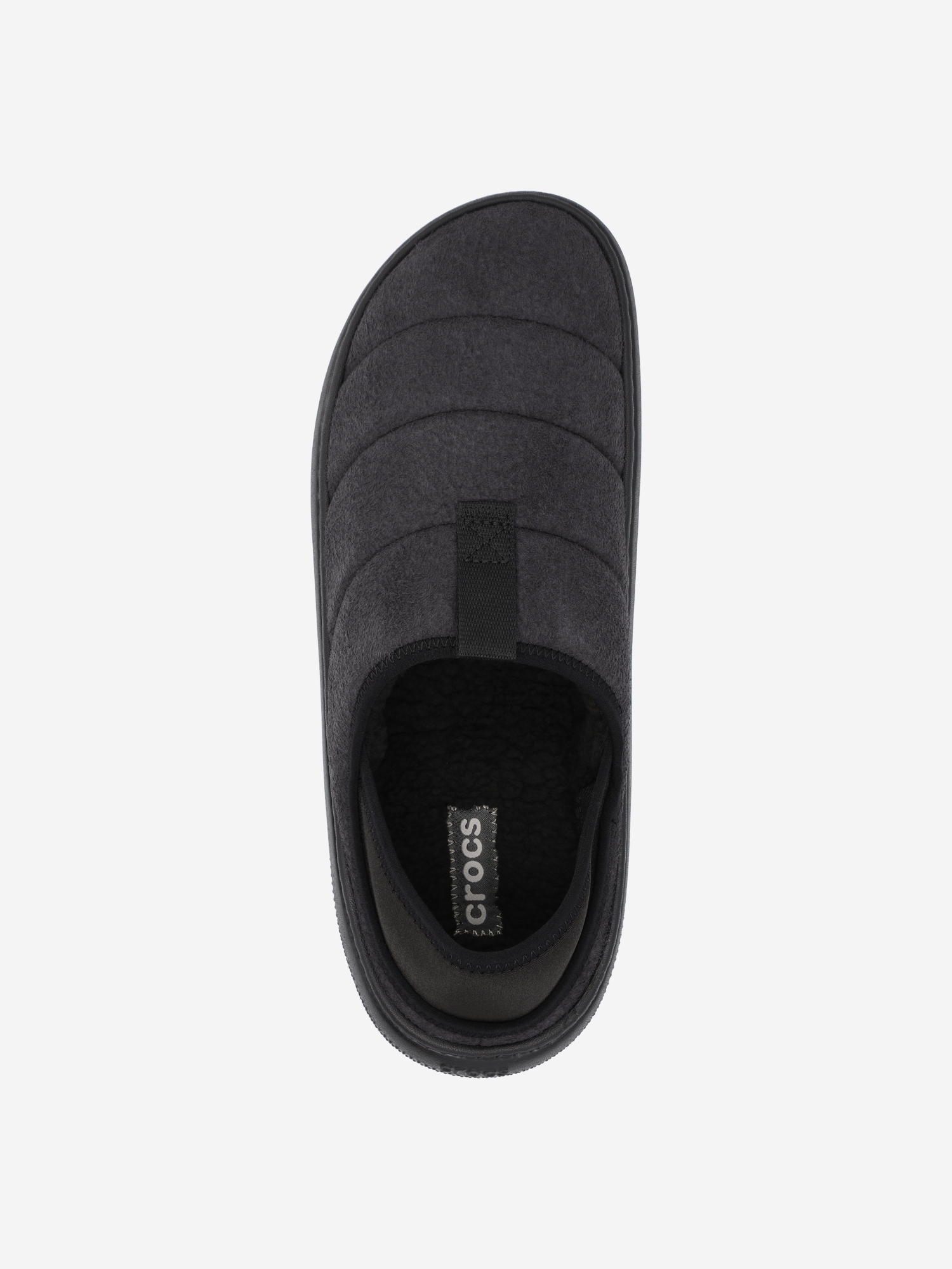 фото Слипоны утепленные мужские crocs classic sueded moc, черный