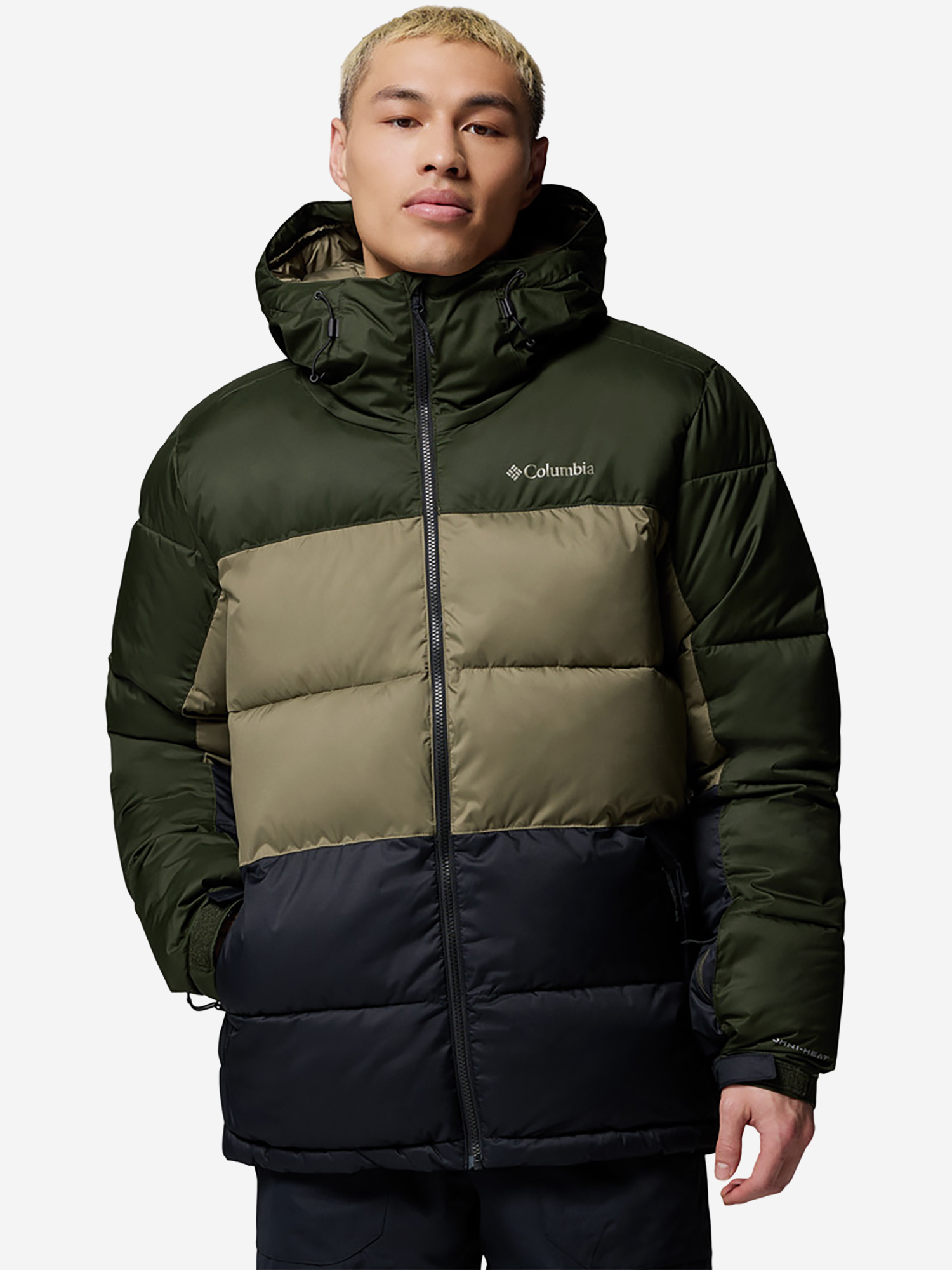 фото Куртка утепленная мужская columbia slope style jacket, зеленый