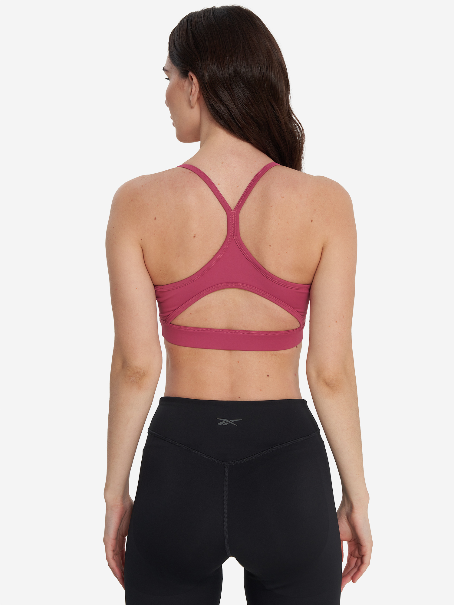 фото Топ бра спортивный reebok eliza yoga, розовый