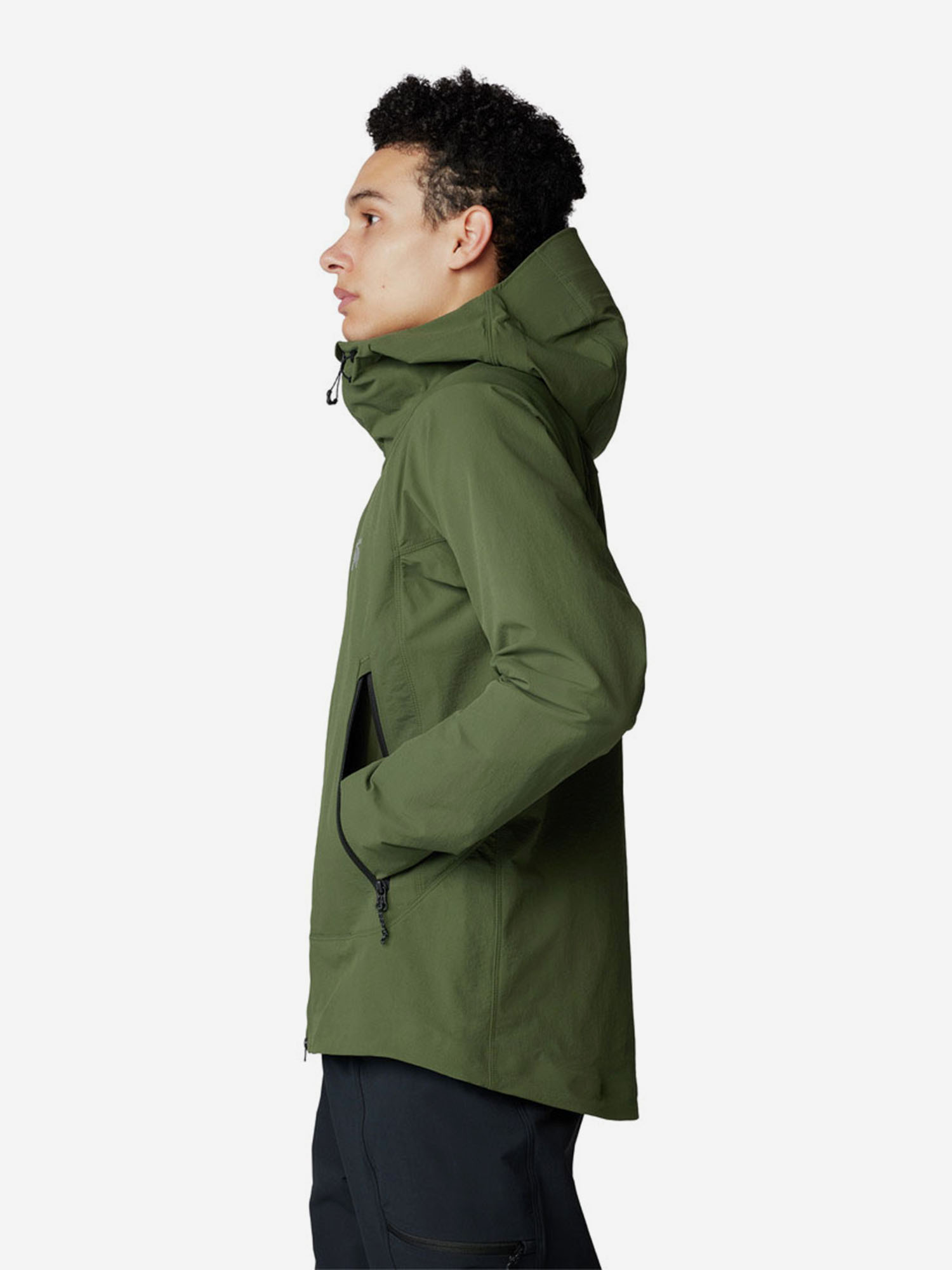 фото Куртка софтшелл мужская mountain hardwear chockstone alpine, зеленый