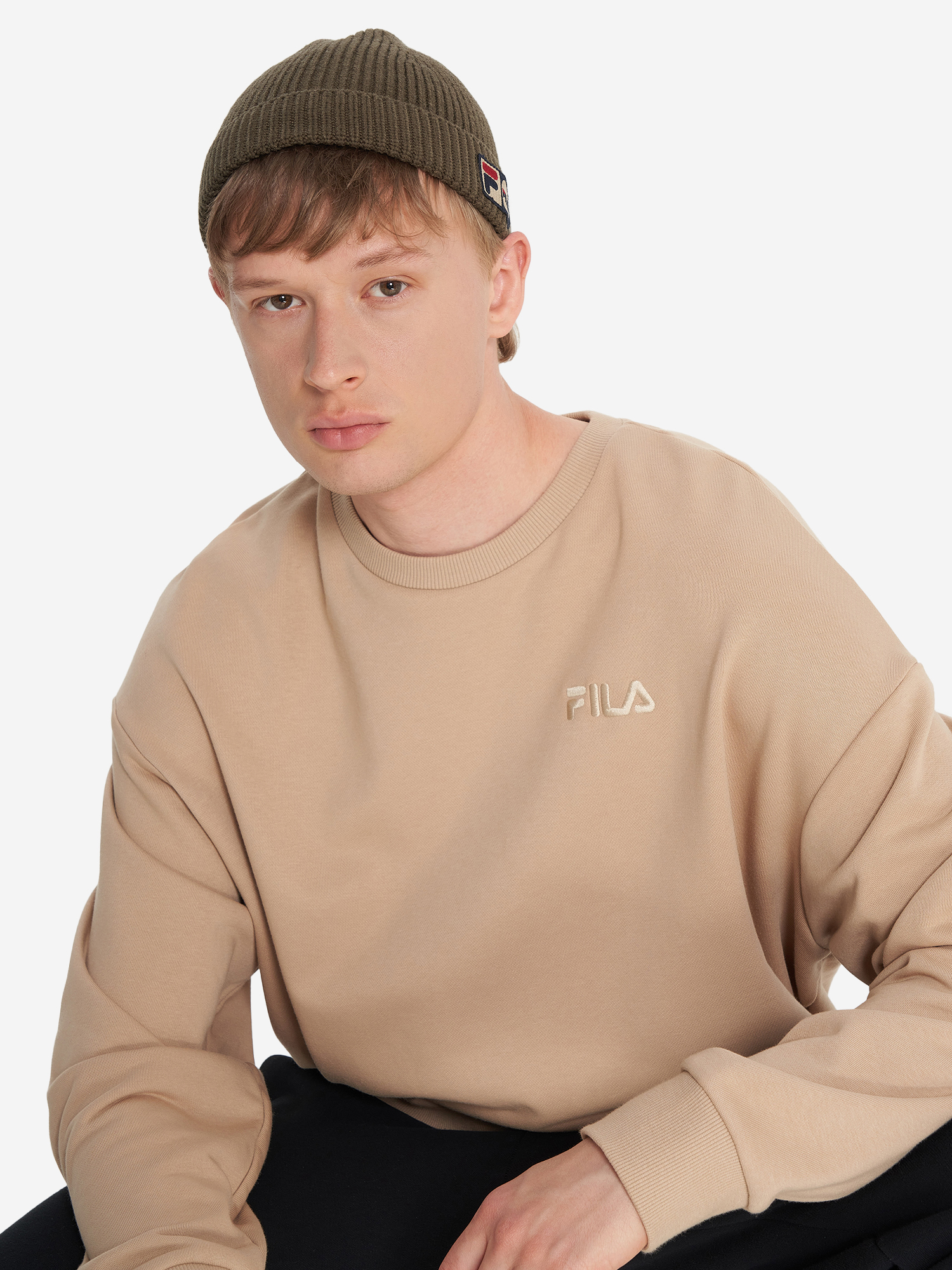 фото Шапка fila, коричневый