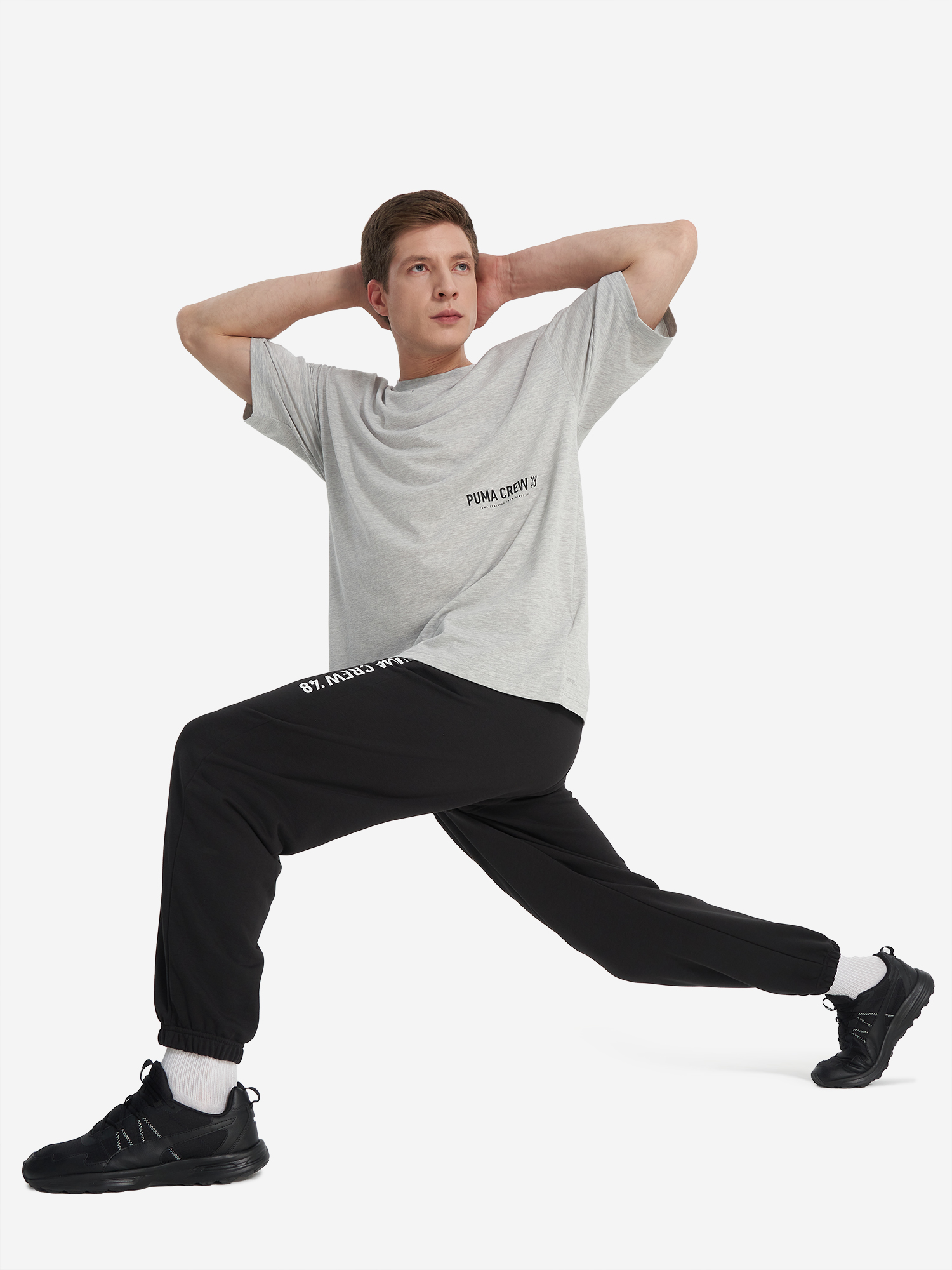 фото Брюки мужские puma graphic, черный