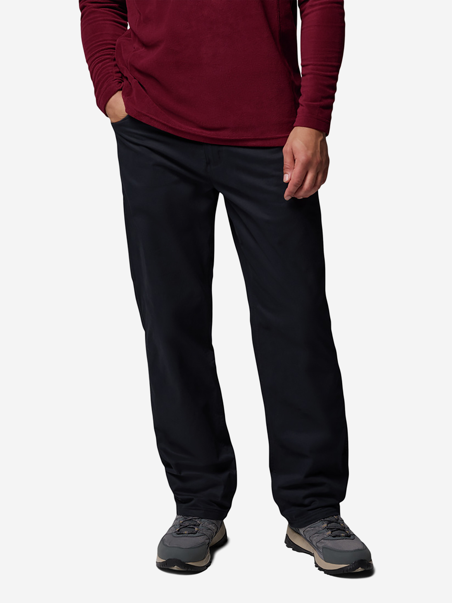 фото Брюки мужские columbia rapid rivers fleece lined pant, черный