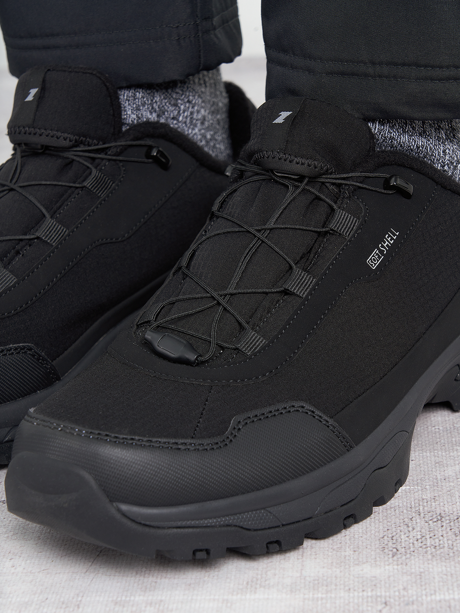 фото Полуботинки утепленные мужские etonic lofter, черный