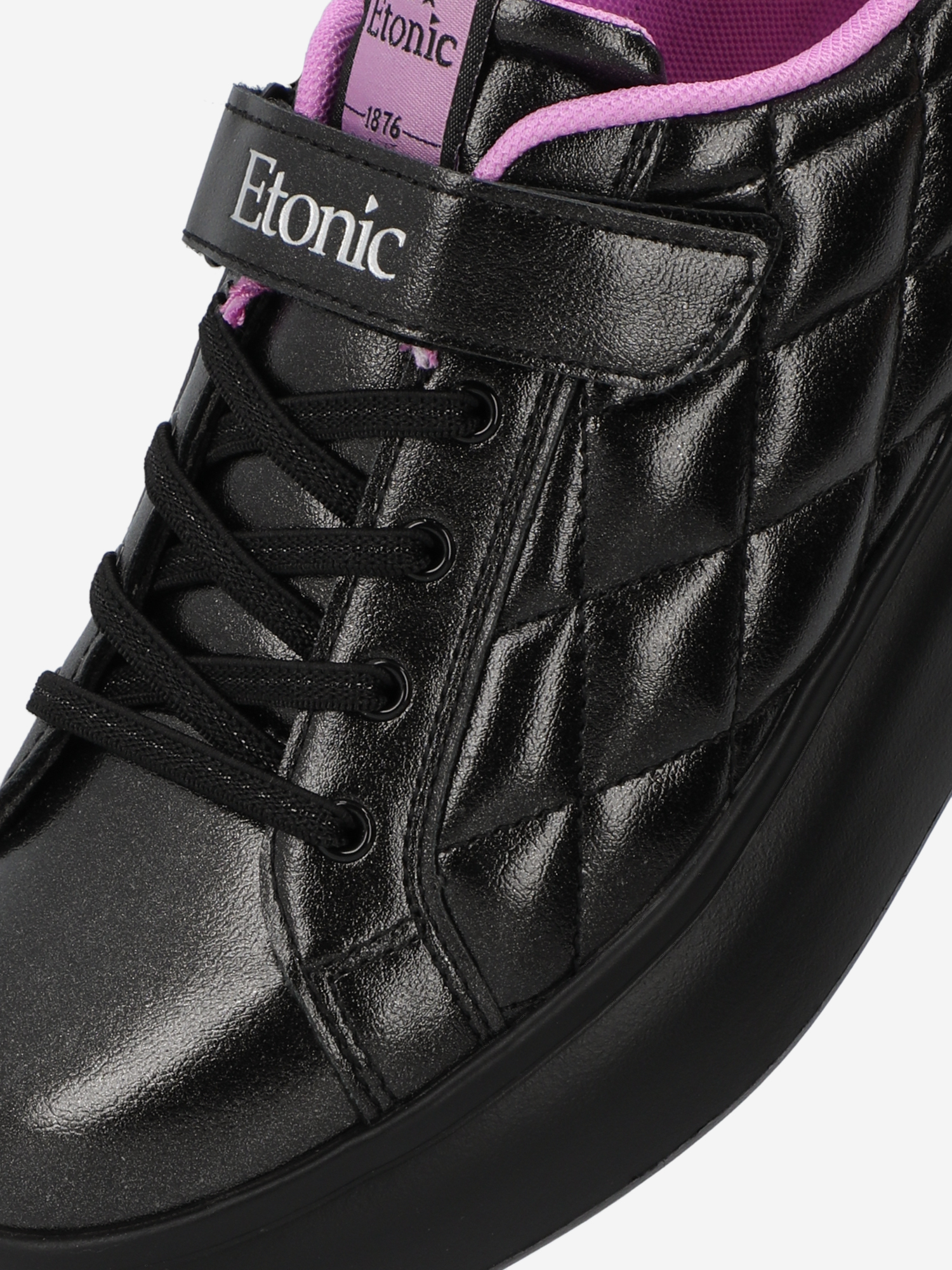 фото Кеды для девочек etonic ania pearlized, черный