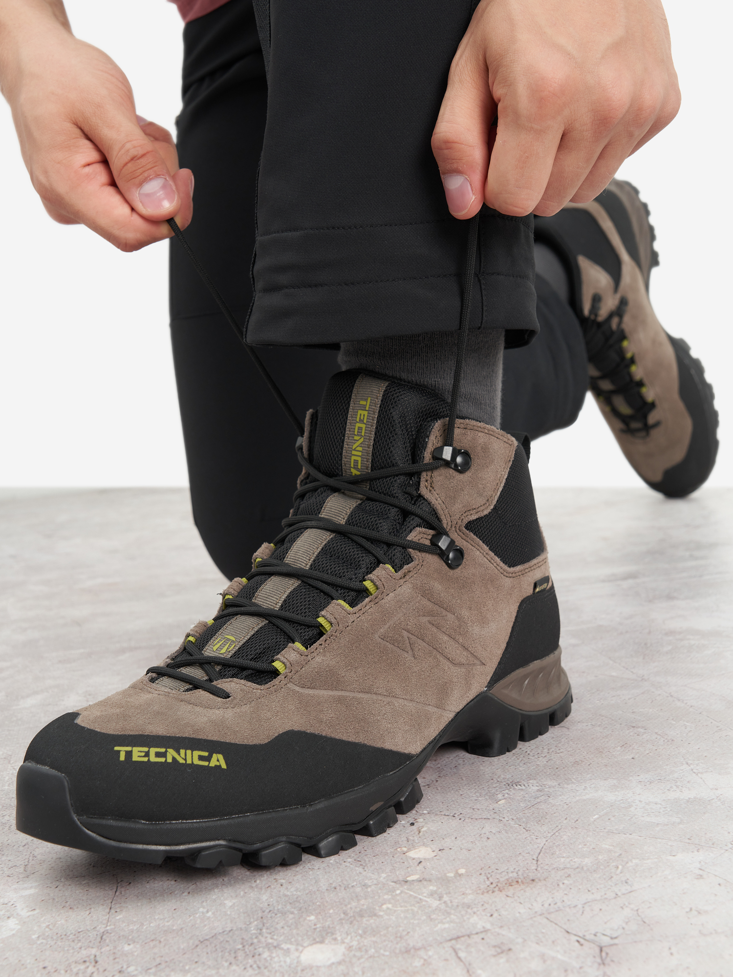 фото Ботинки мужские tecnica granit mid gtx, зеленый