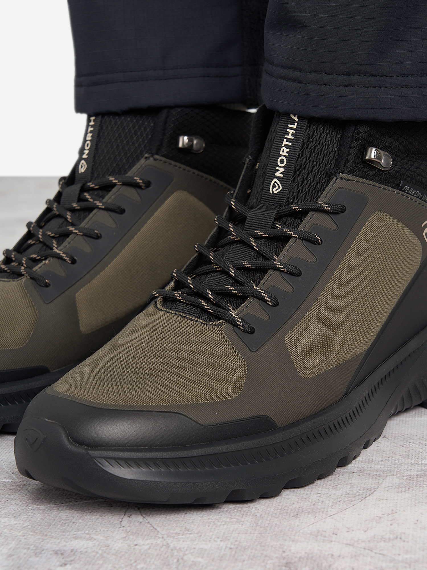 фото Ботинки утепленные мужские northland albeck nylon, зеленый