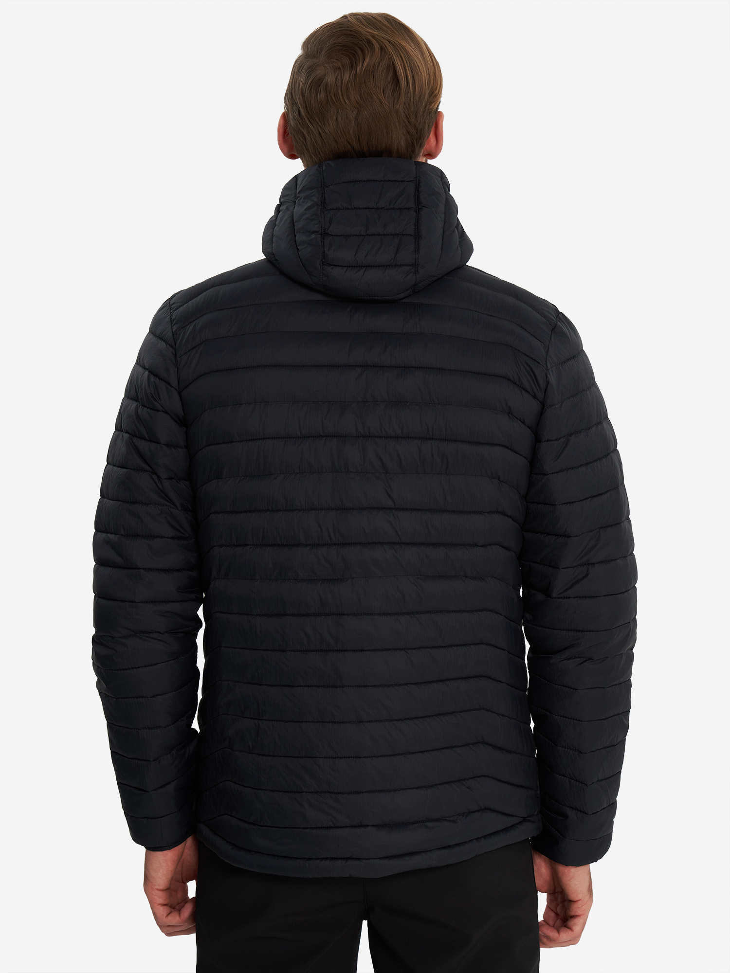 фото Куртка утепленная мужская columbia powder pass hooded jacket, черный