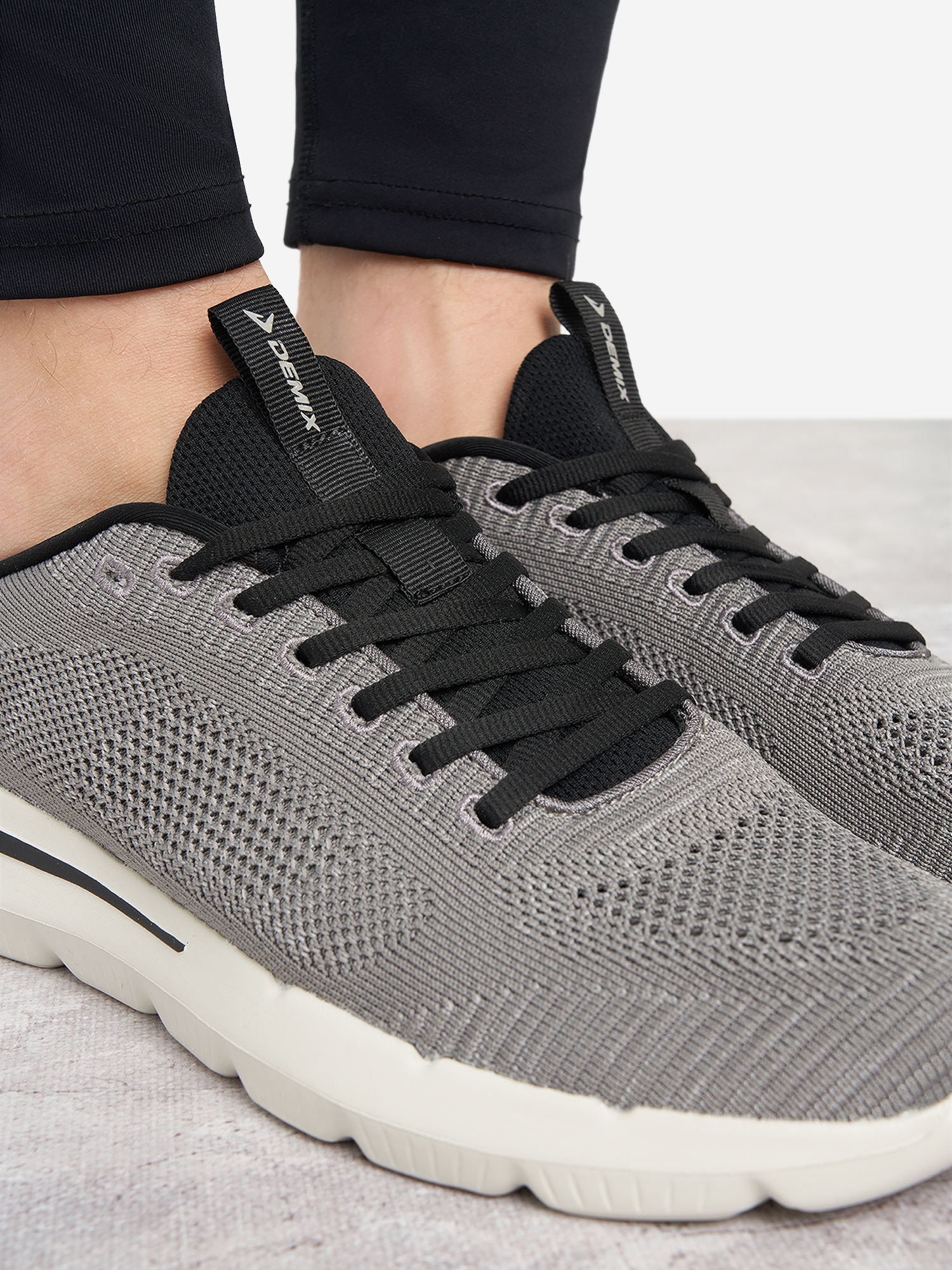 фото Кроссовки мужские demix burn knit, серый