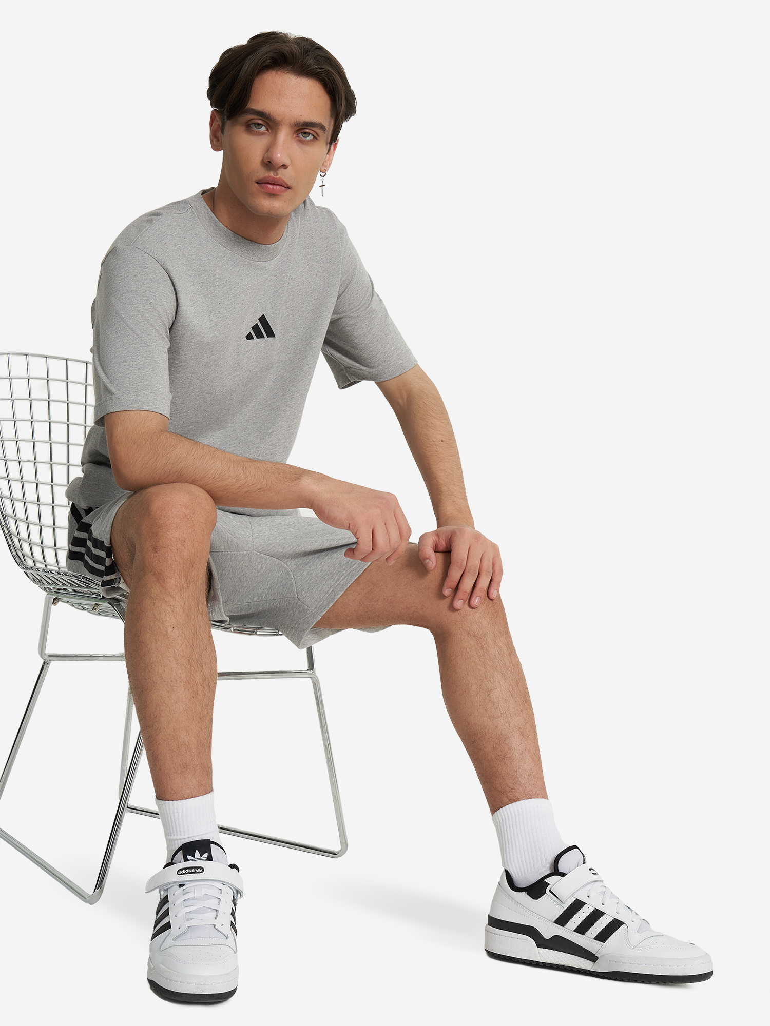 фото Футболка мужская adidas, серый