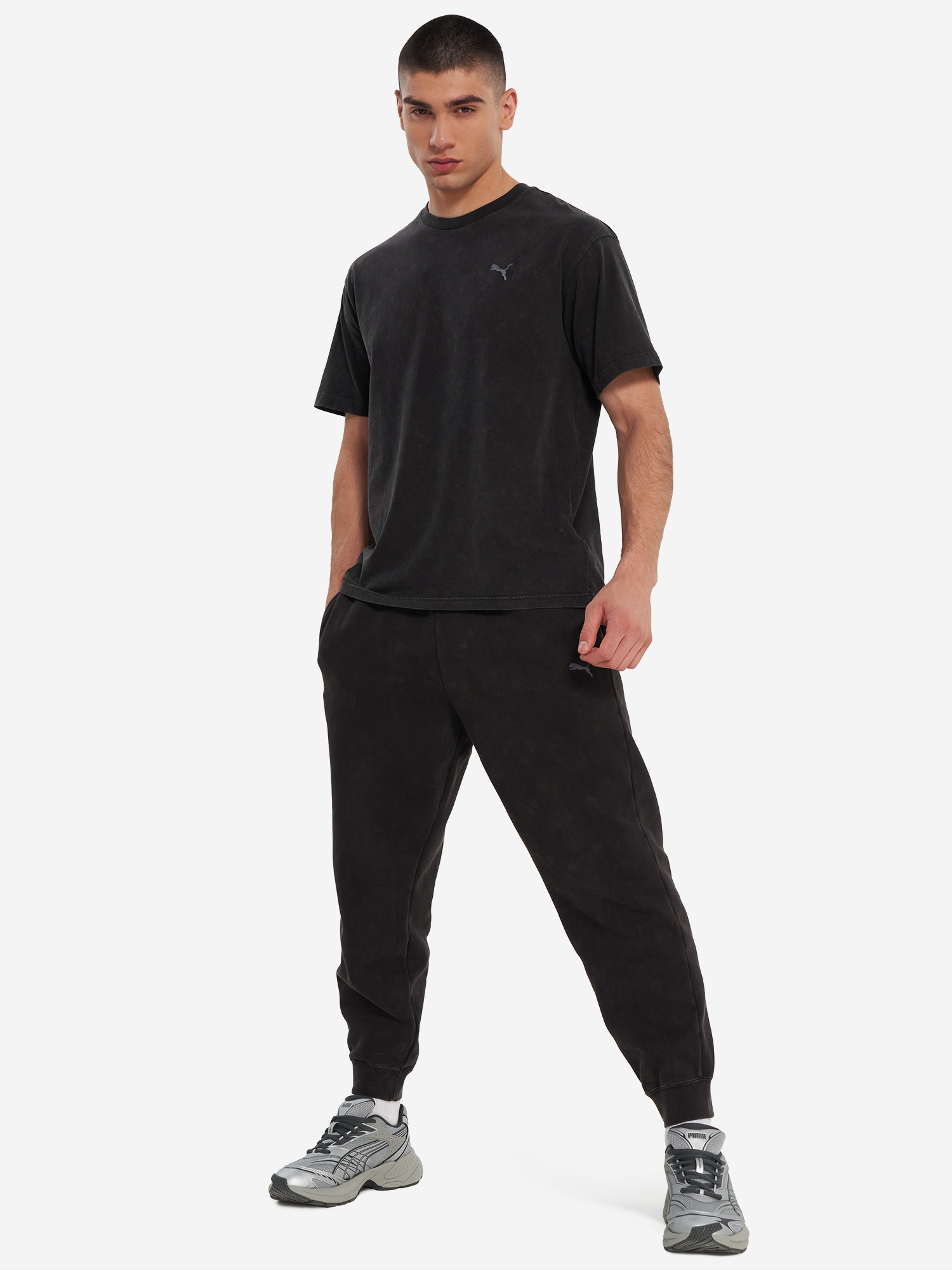 фото Футболка мужская puma ess elevated, черный