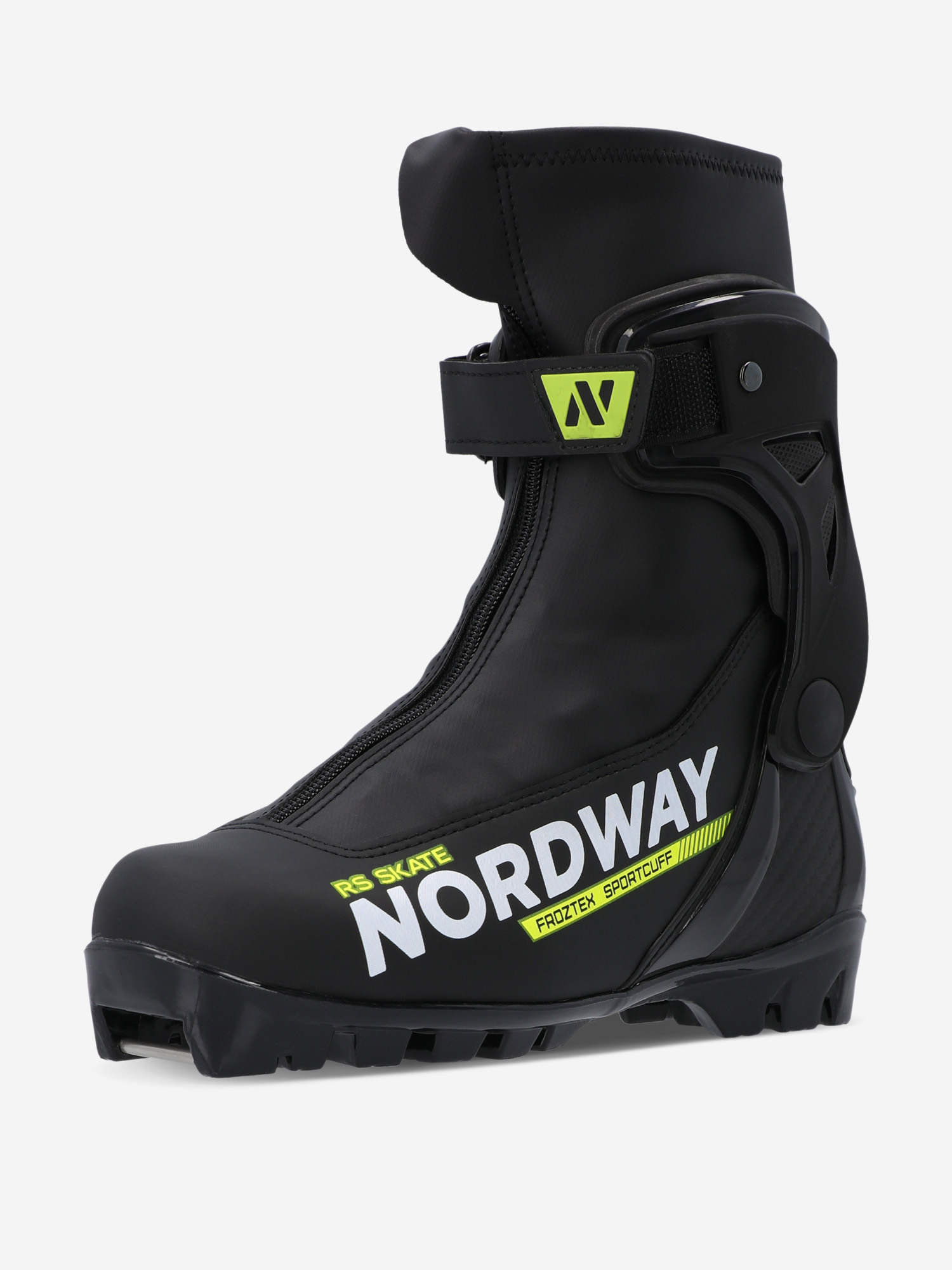 фото Ботинки для беговых лыж детские nordway rs skate nnn, черный