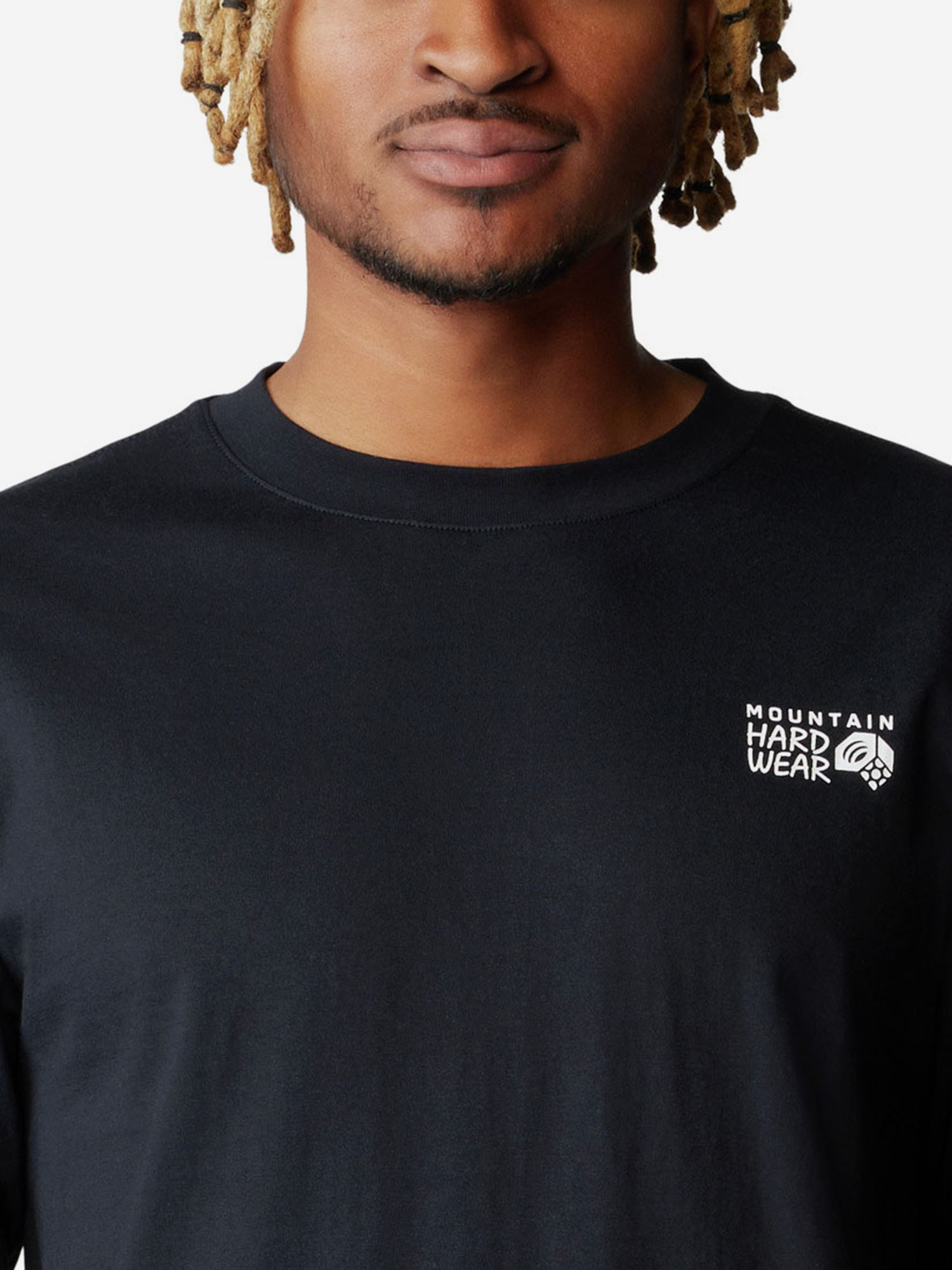 фото Лонгслив мужской mountain hardwear box logo, черный