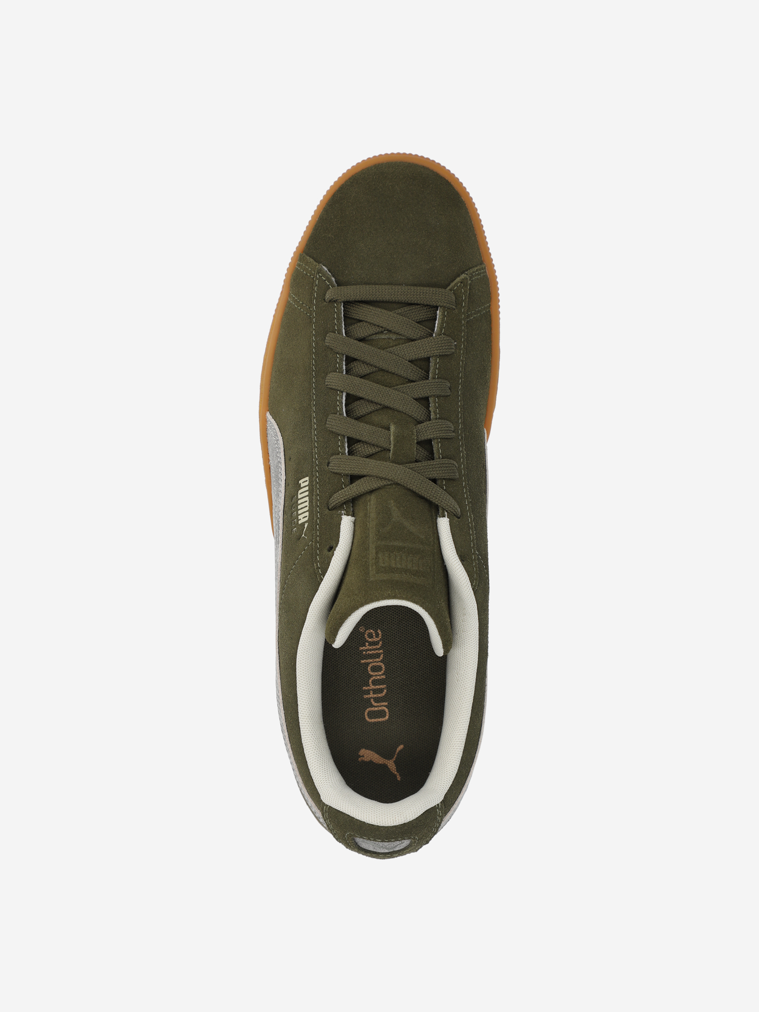 фото Кеды мужские puma suede reward, зеленый