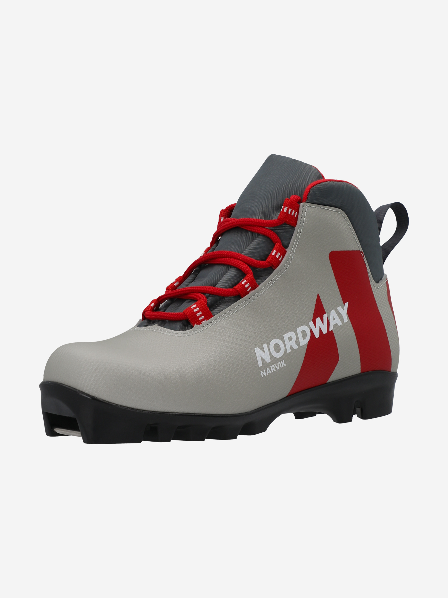 фото Ботинки для беговых лыж детские nordway narvik nnn, красный
