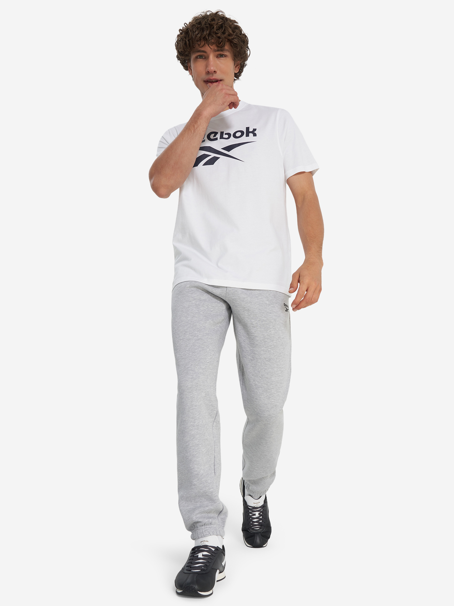 фото Брюки мужские reebok cole, серый