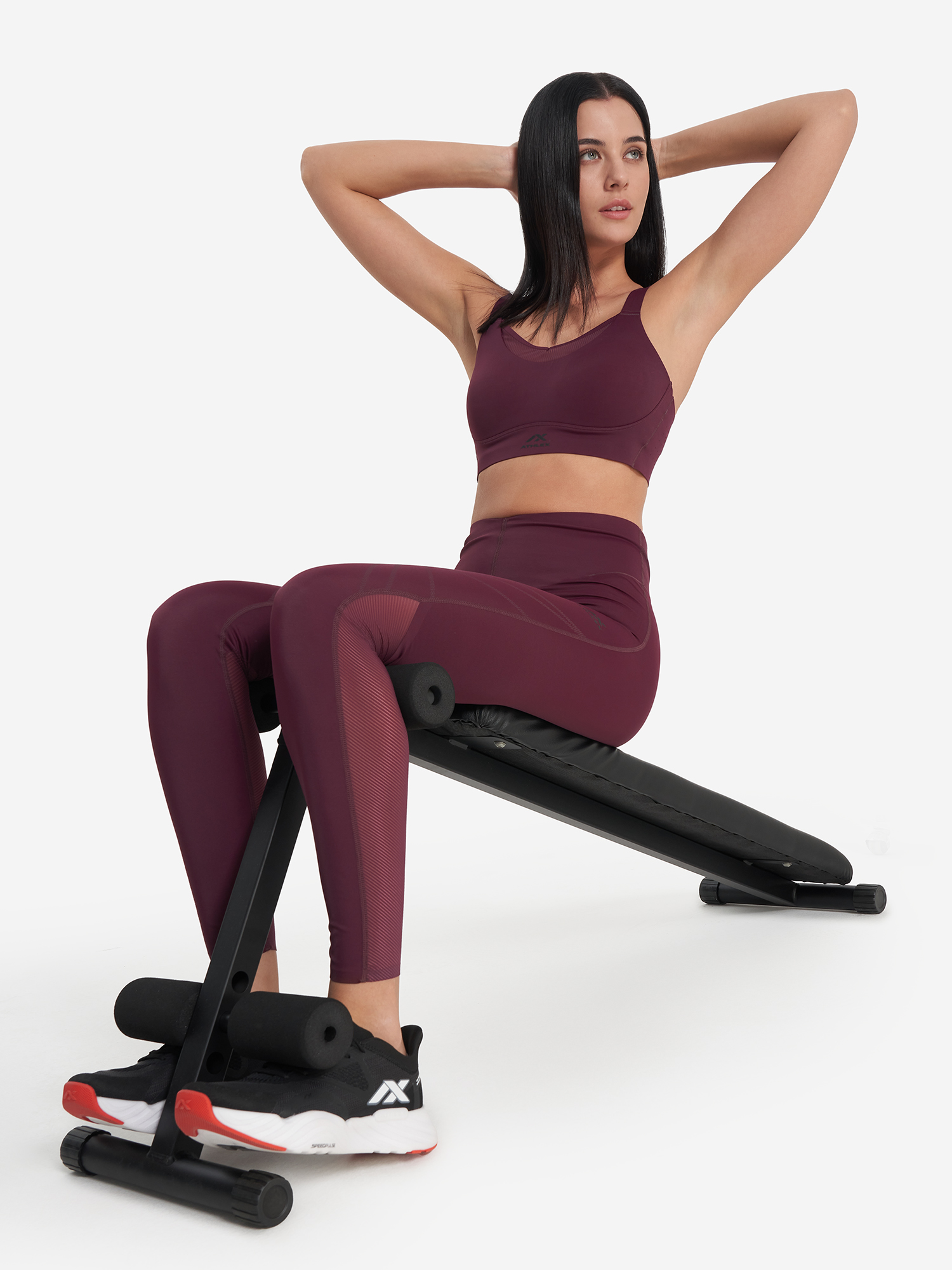 фото Топ бра спортивный athlex, красный