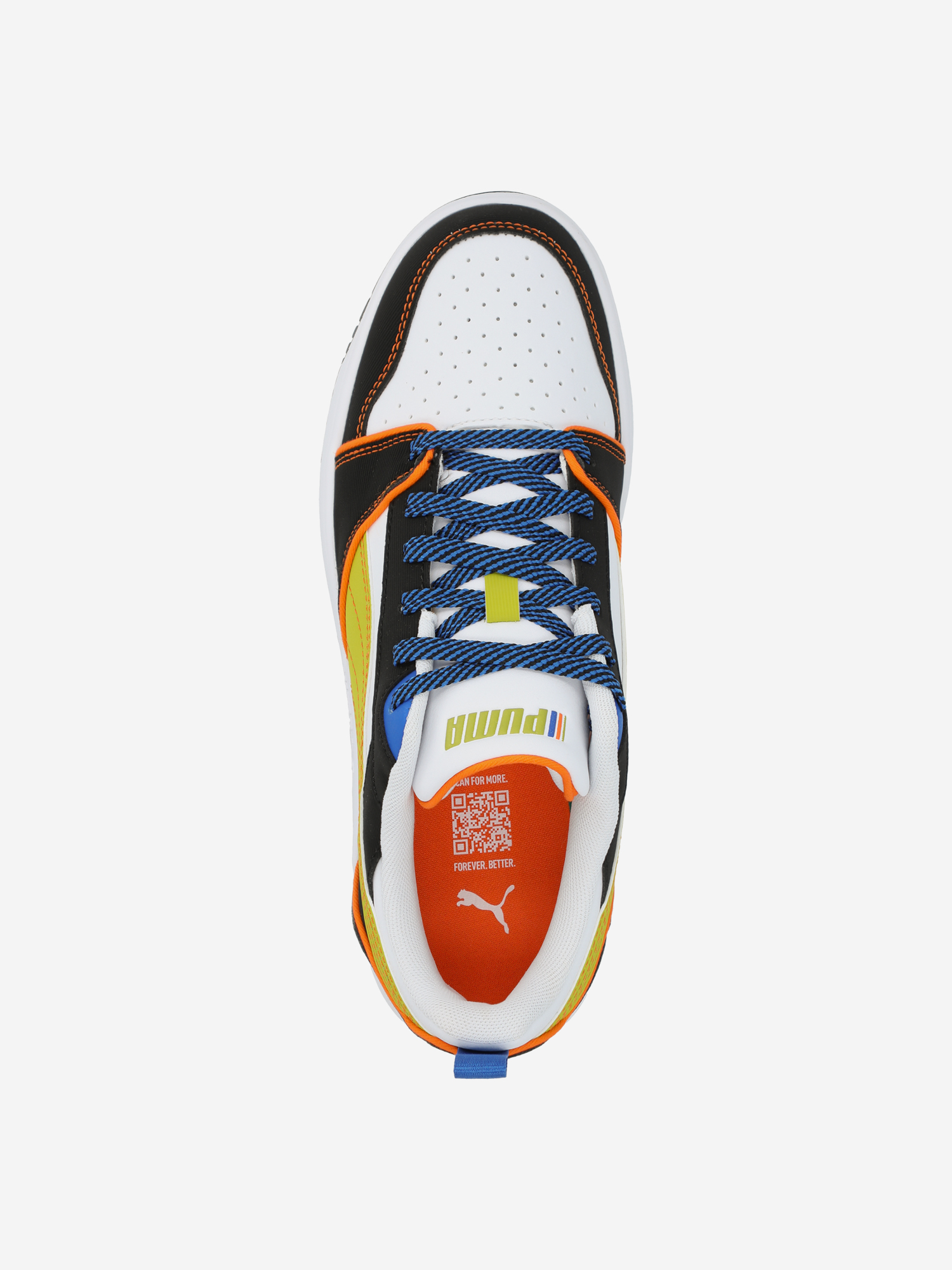 фото Кеды для мальчиков puma rebound v6 lo starblitz jr, белый