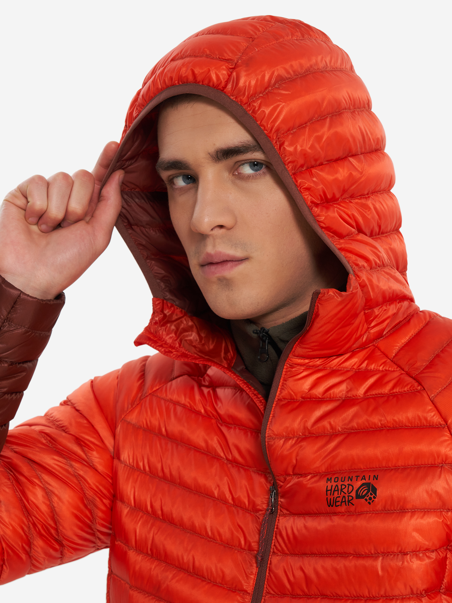 фото Пуховик мужской mountain hardwear ghost whisperer, оранжевый