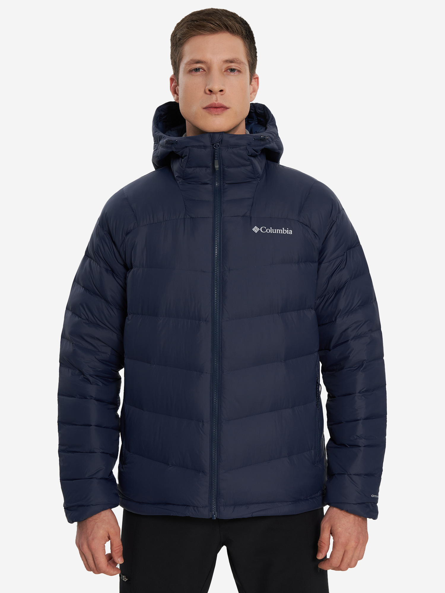 фото Пуховик мужской columbia centennial creek iii down hooded jacket, синий