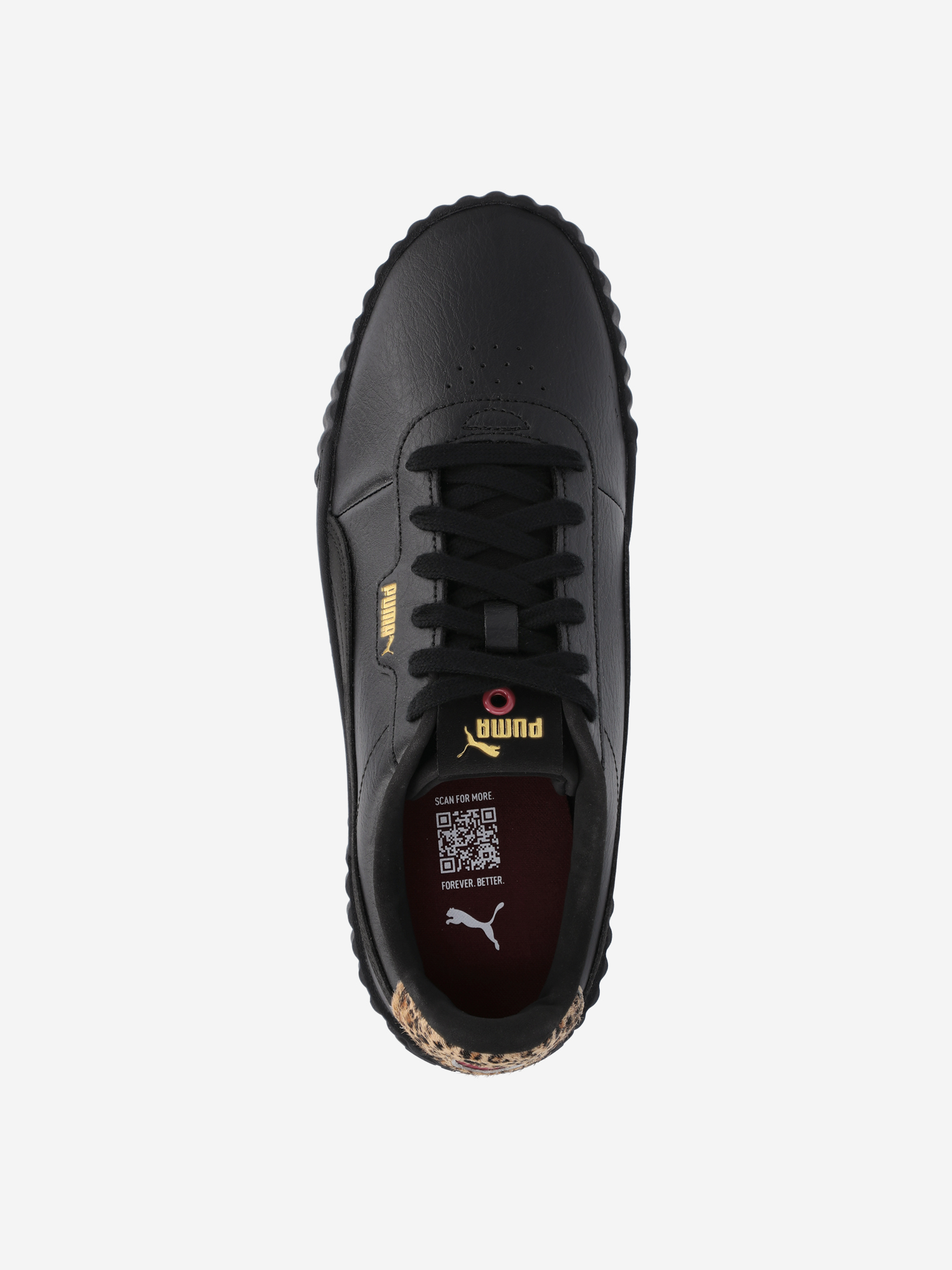 фото Кеды женские puma carina 3.0 animal flair, черный