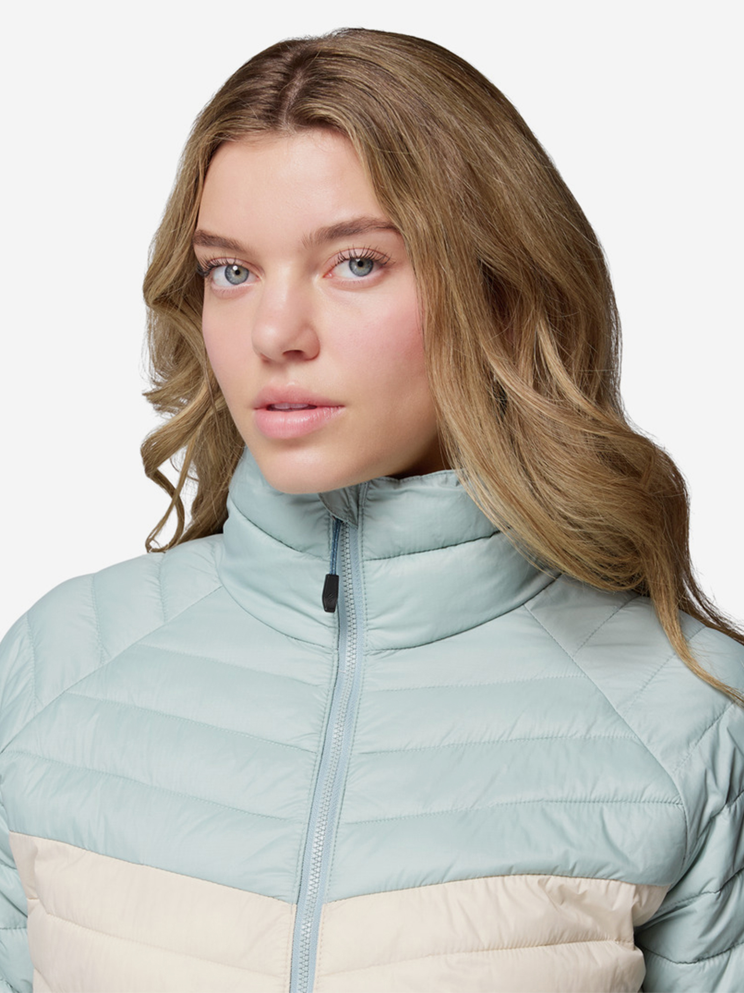 фото Куртка утепленная женская columbia powder pass jacket, бежевый