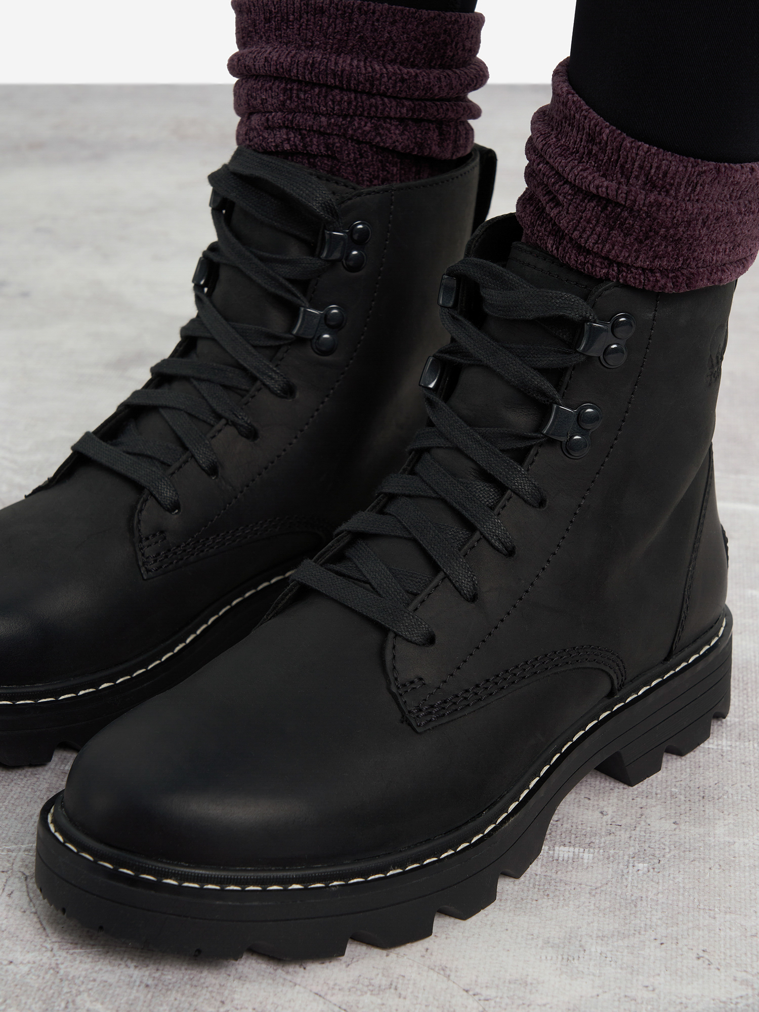 фото Ботинки женские sorel revel rd™ boot lace wp, черный