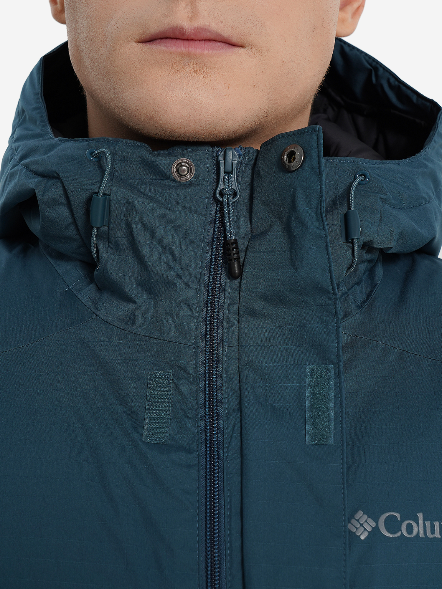 фото Куртка утепленная мужская columbia oak harbor ii insulated jacket, голубой