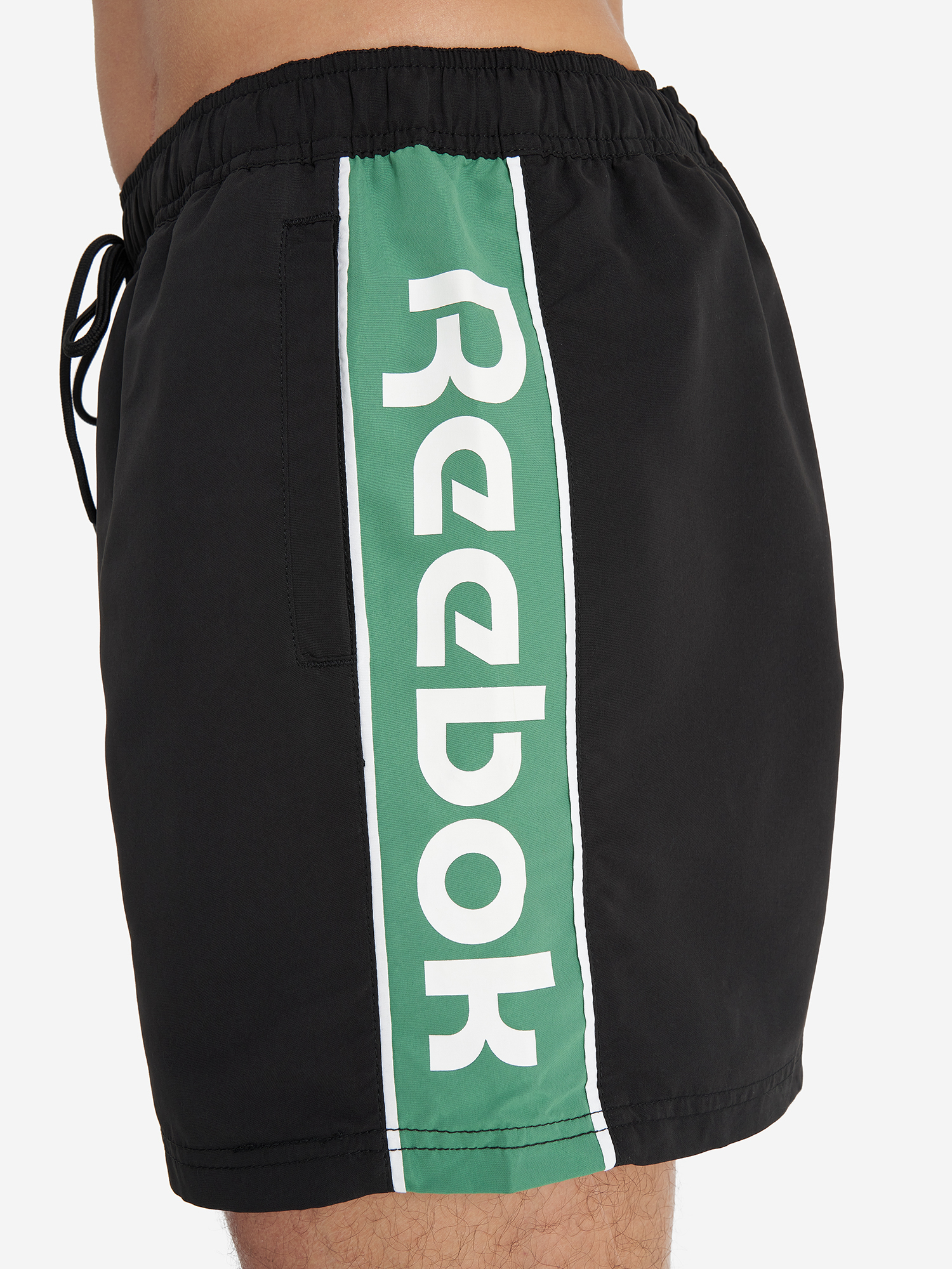 фото Шорты плавательные мужские reebok reuben, черный