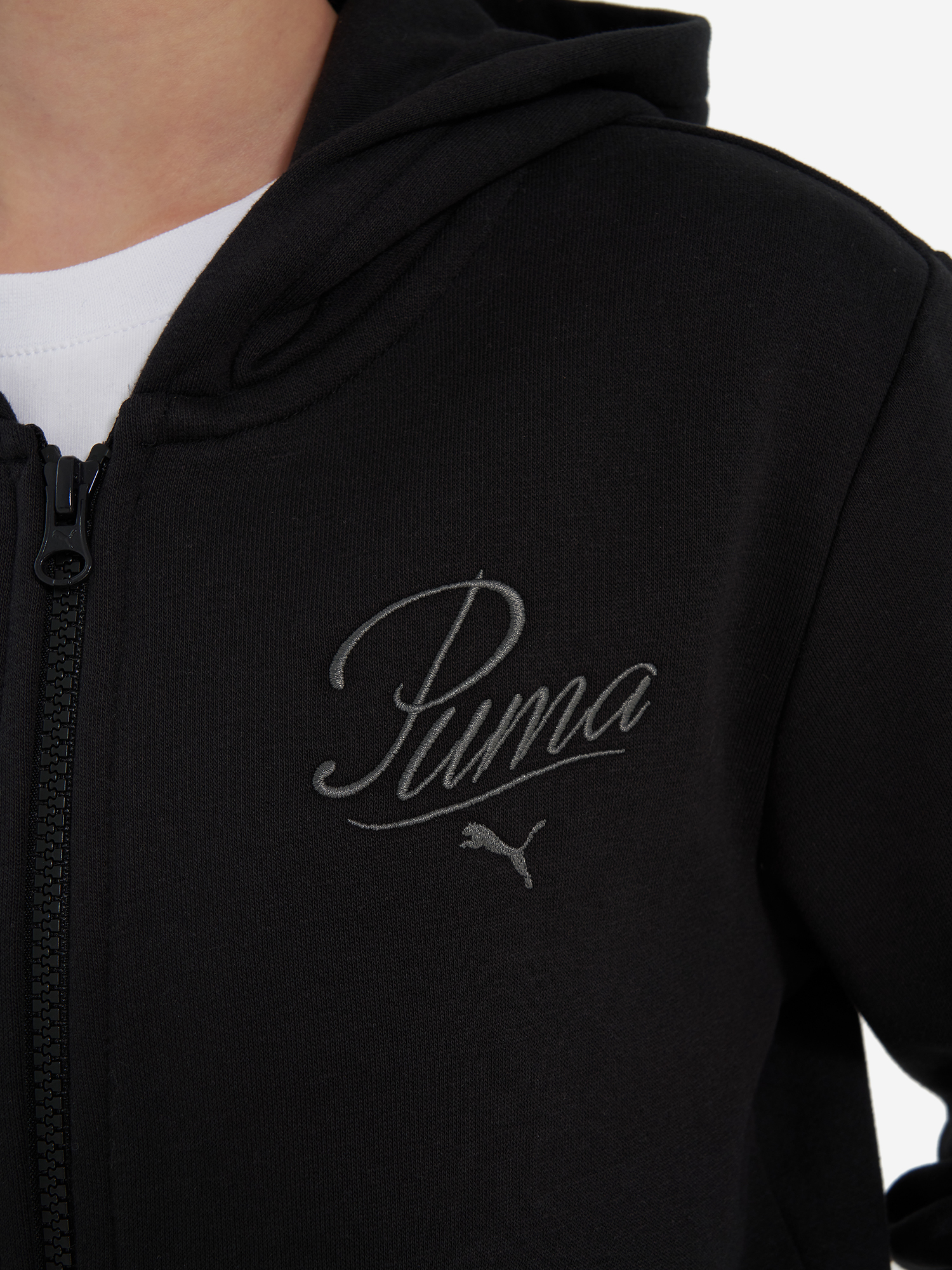 фото Толстовка для девочек puma ess script, черный