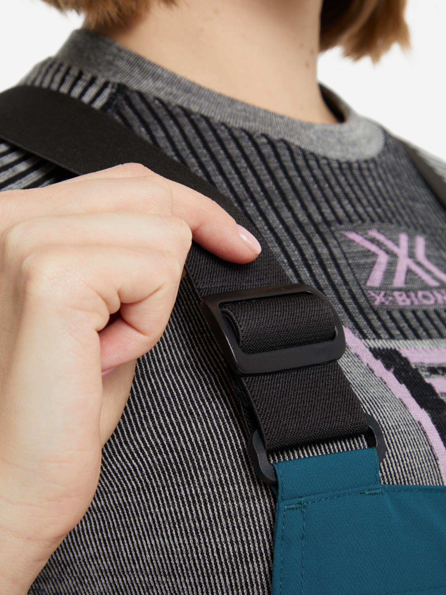 фото Полукомбинезон женский airblaster sassy hot bib, зеленый