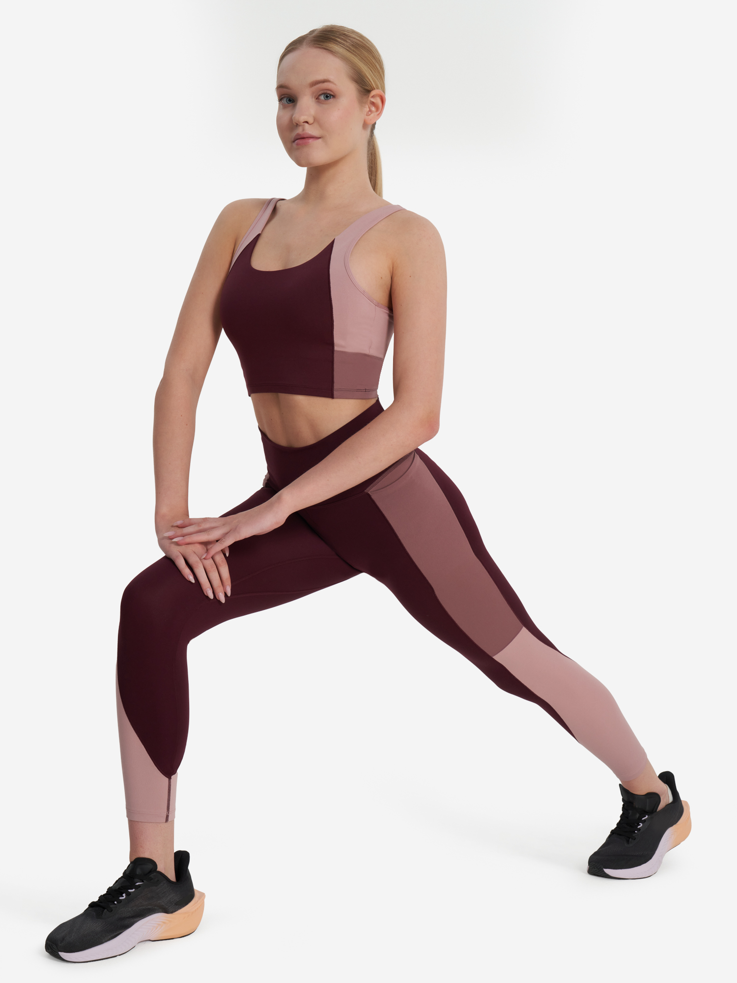 фото Топ бра спортивный under armour meridian colorblock, розовый