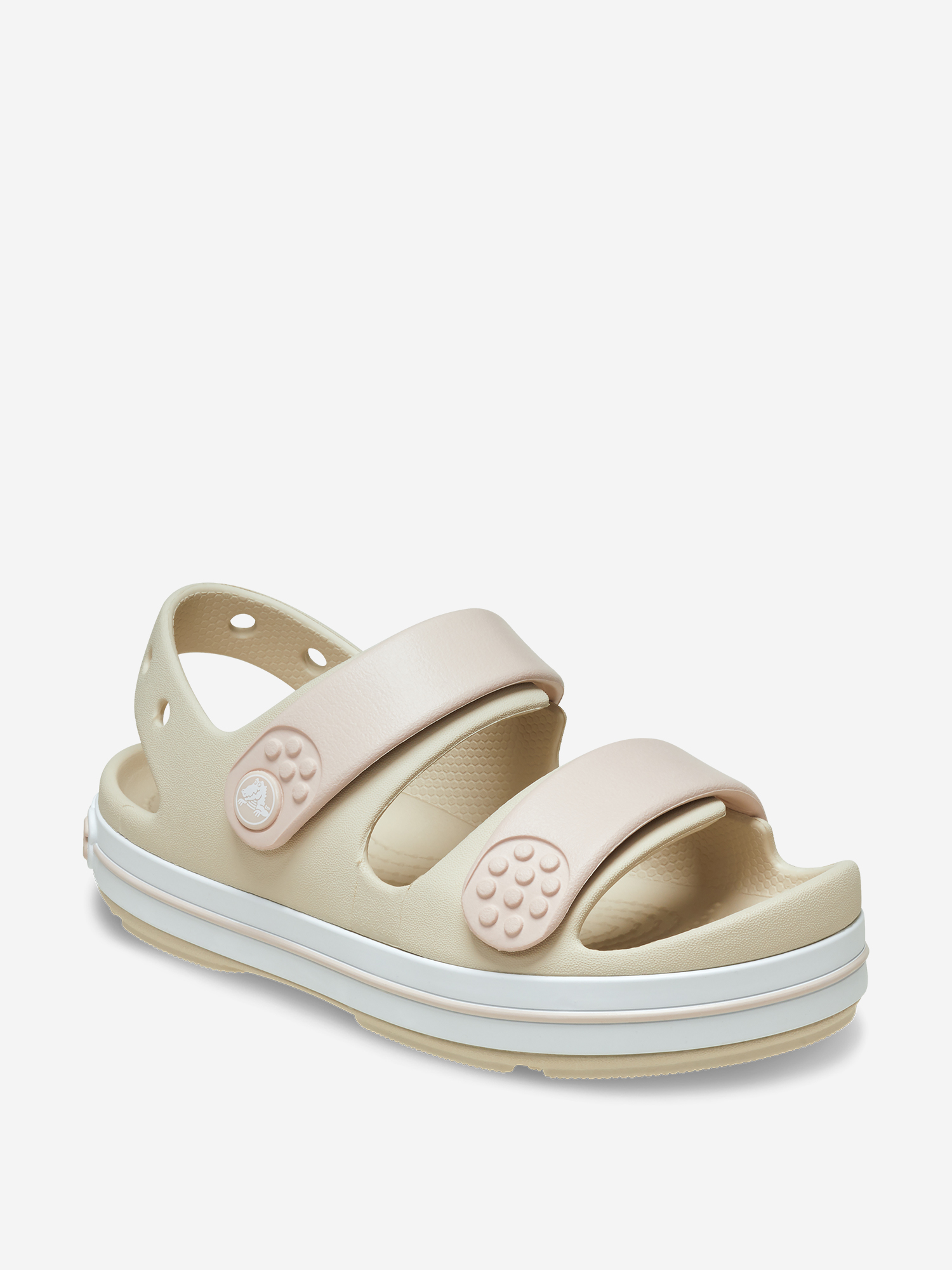 фото Сандалии для девочек crocs crocband cruiser, бежевый