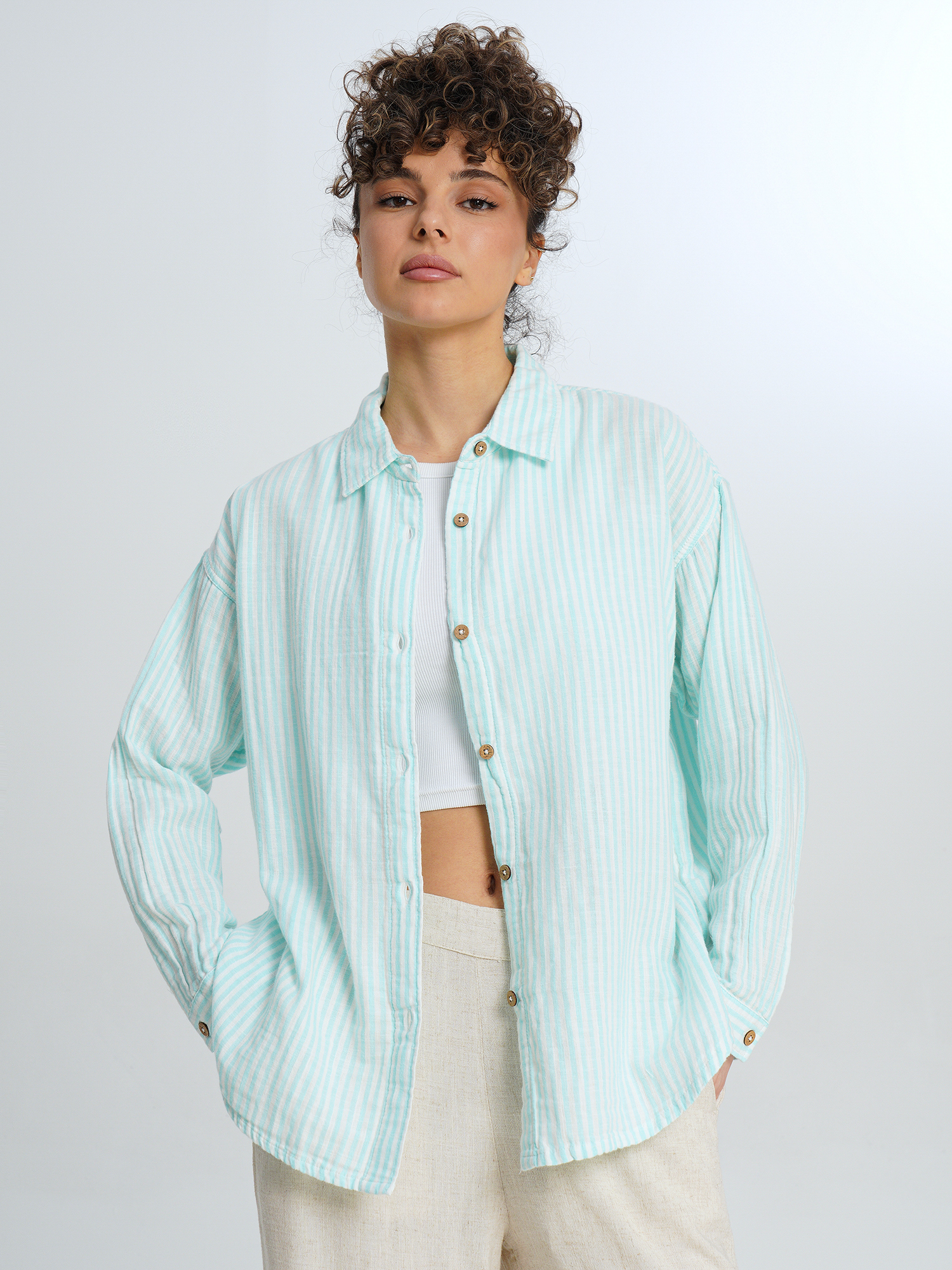 Рубашка женская Roxy Morning Shine Stripe, Голубой
Рубашка женская Roxy Morning Shine Stripe, Голубой