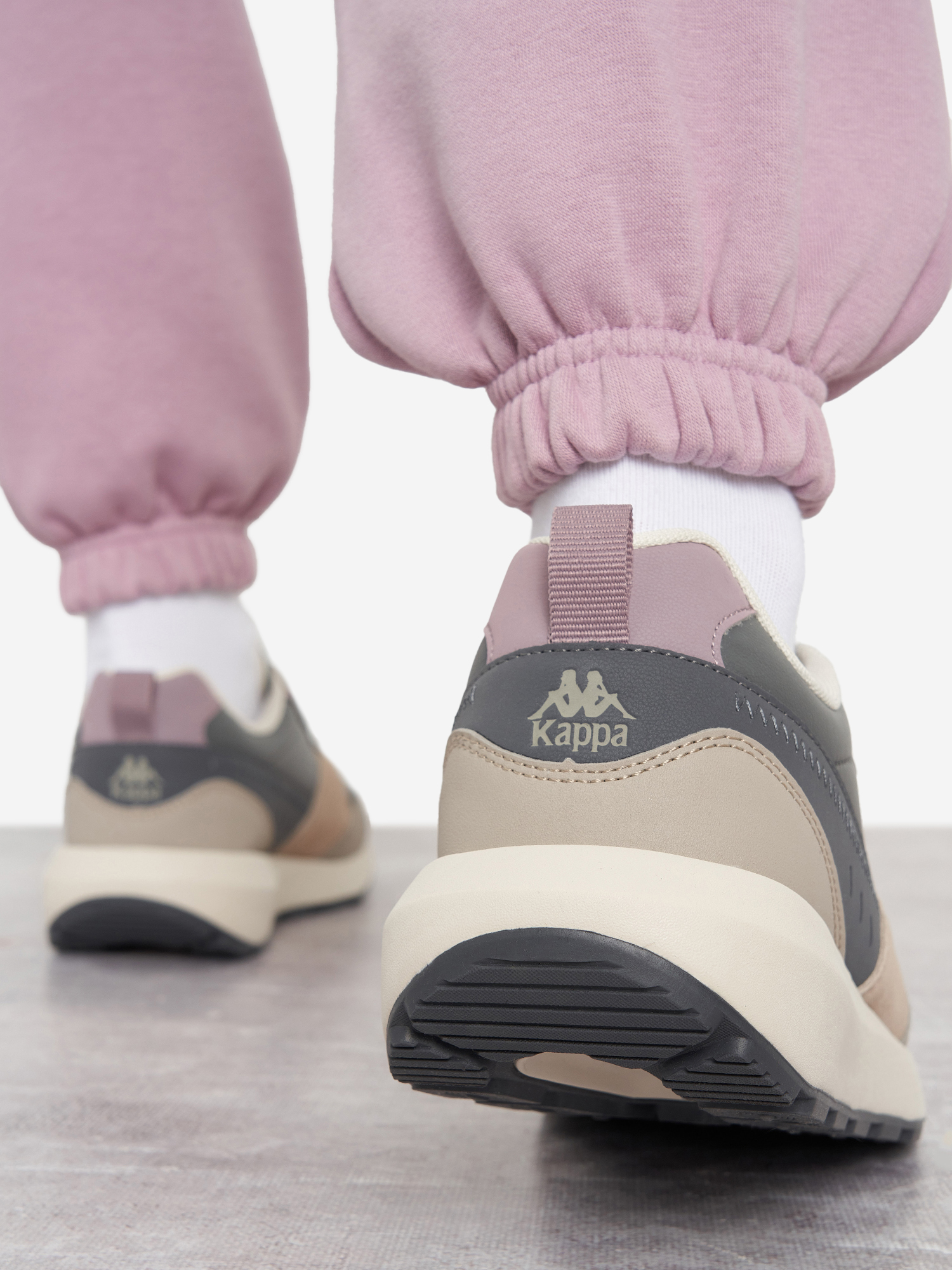 фото Кроссовки женские kappa authentic run lt, серый